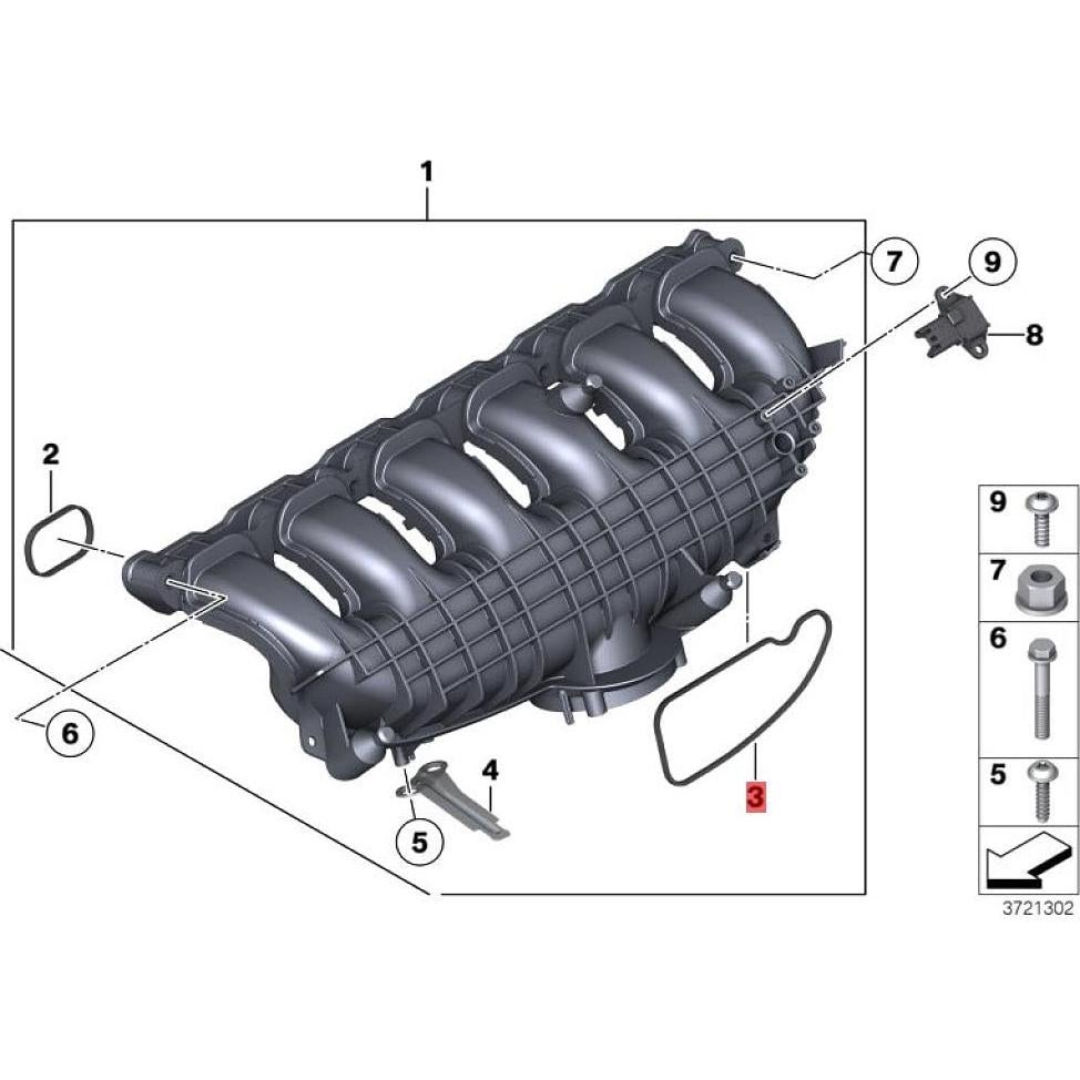 Junta de Sello de Colector de Admisión Link-Lock 11617588624