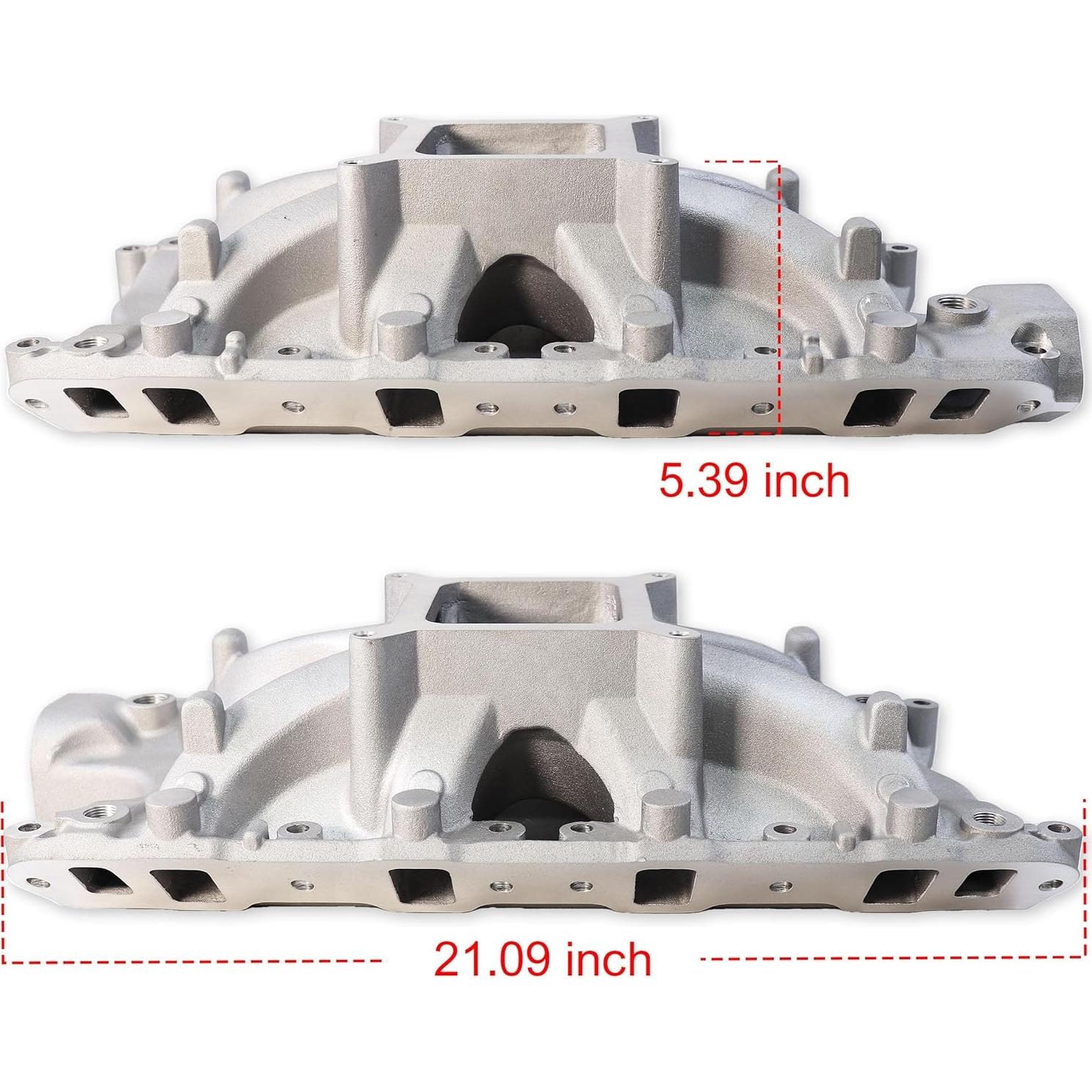 Colector de Admisión Aluminio JGhyperX 4031 para Ford V8 1962-2001