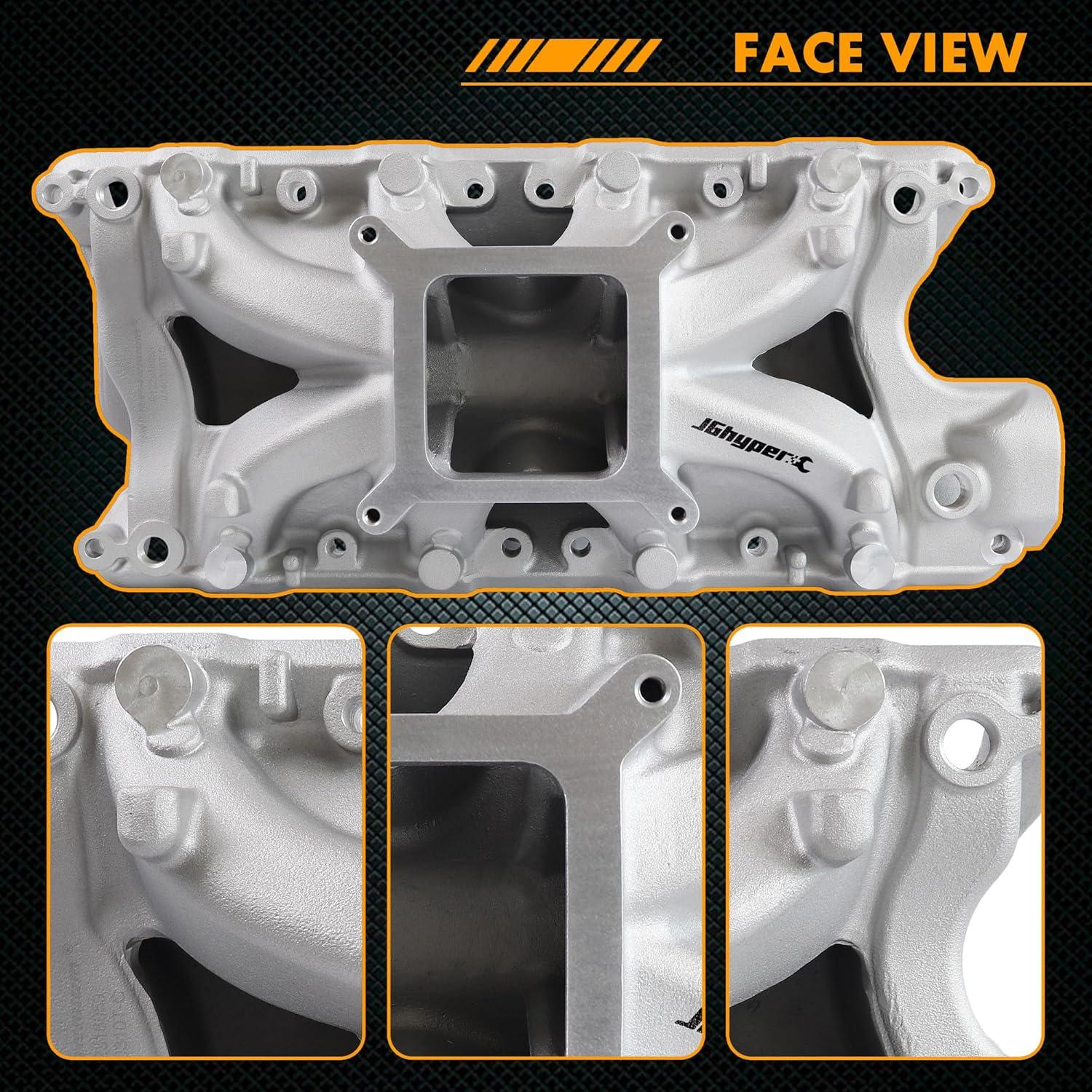 Colector de Admisión Aluminio JGhyperX 4031 para Ford V8 1962-2001