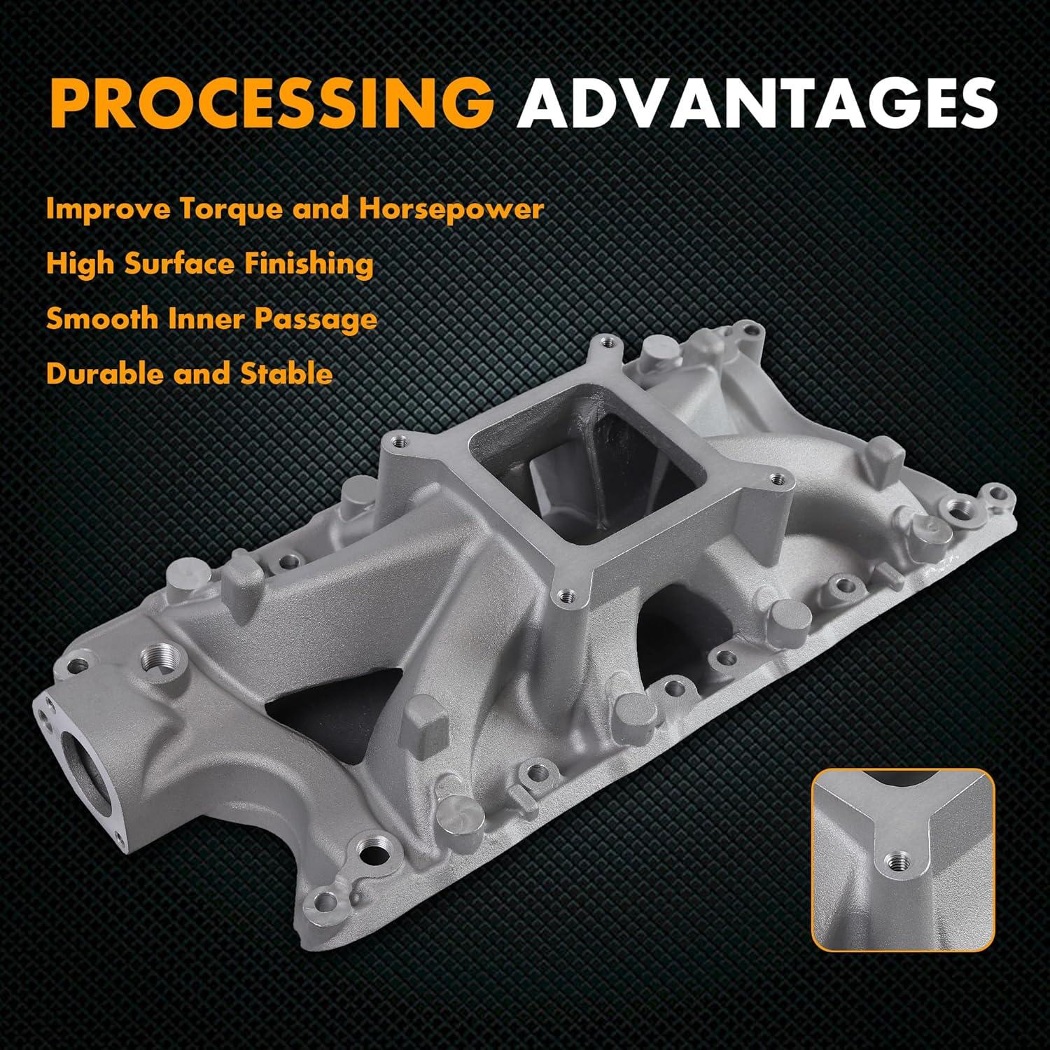 Colector de Admisión Aluminio JGhyperX 4031 para Ford V8 1962-2001