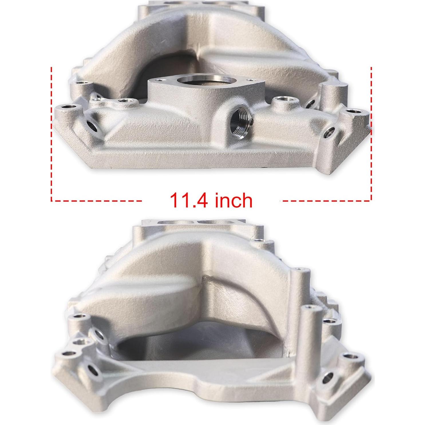 Colector de Admisión Aluminio Doble Plano JGhyperX 7576 Plata