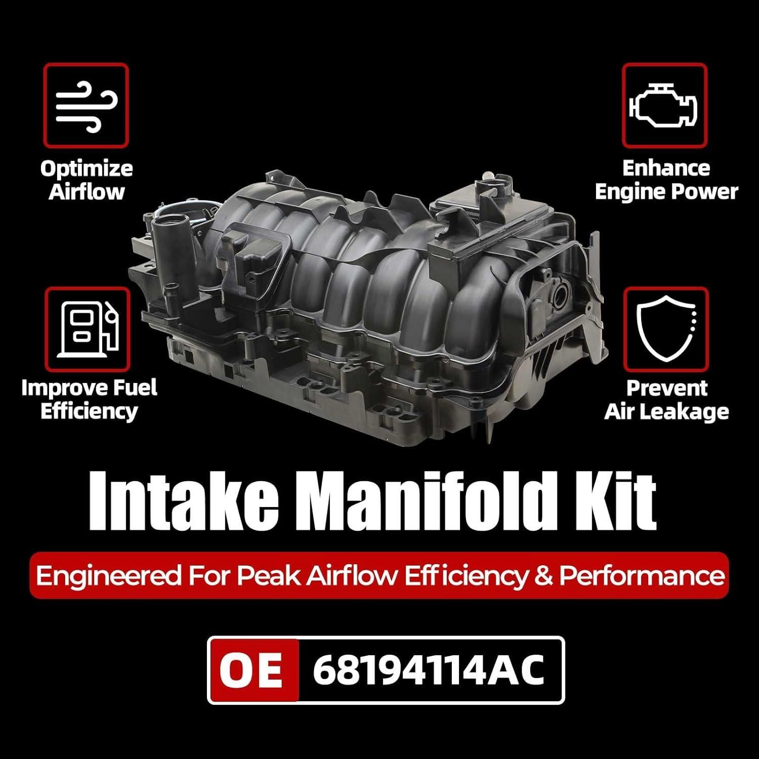 Colector de Admisión MITZONE 5.7L V8 Compatible Dodge Ram 2009-2021