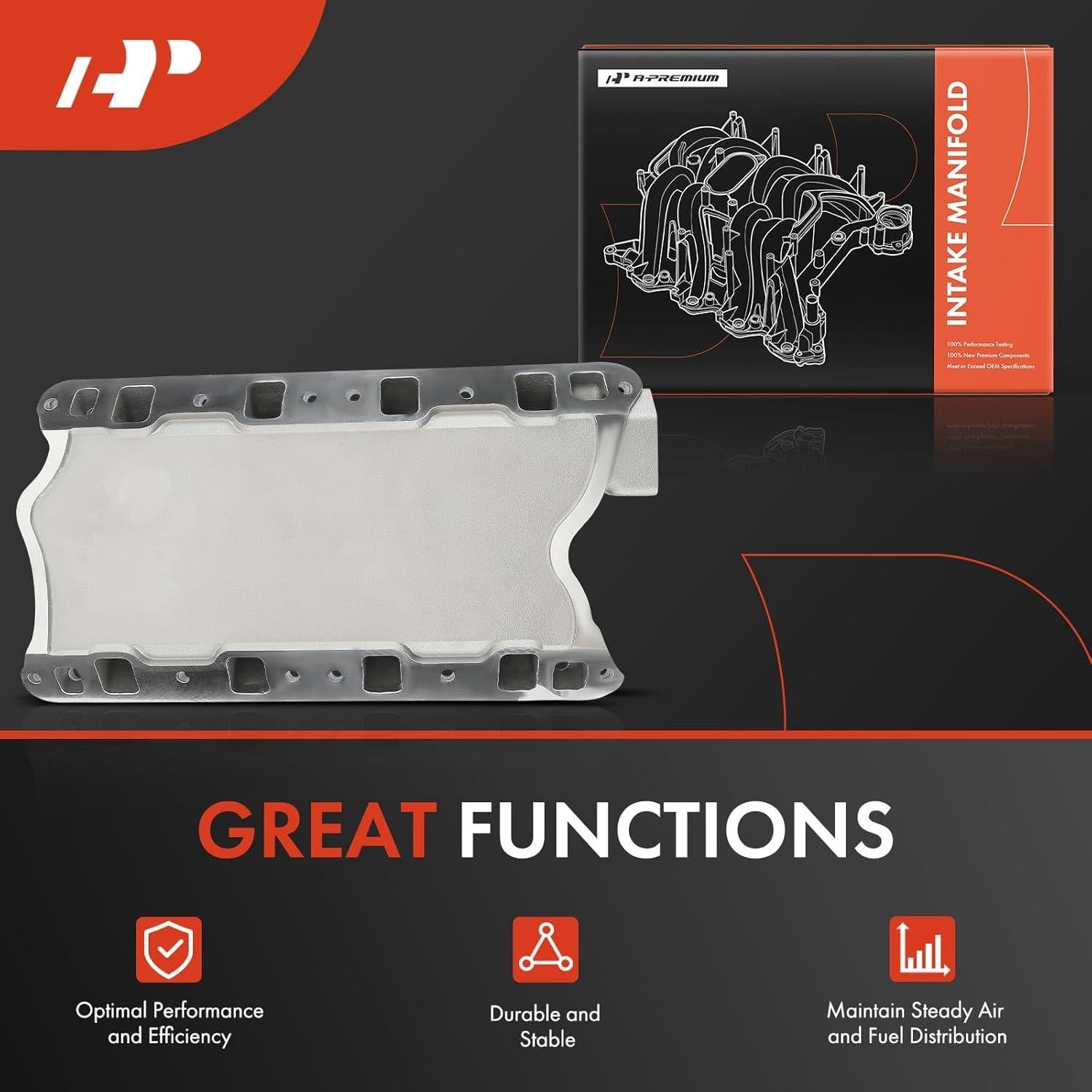 Colector de Admisión Aluminio A-Premium 5.8L 351W 3500-7500 RPM