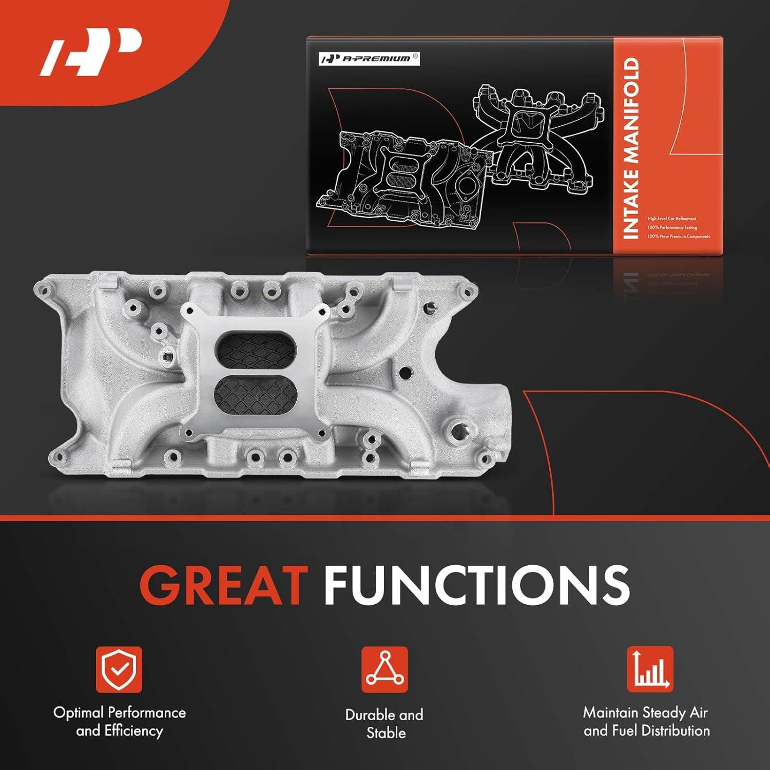 Colector de Admisión Doble Plano Aluminio A-Premium 289/302 SBF