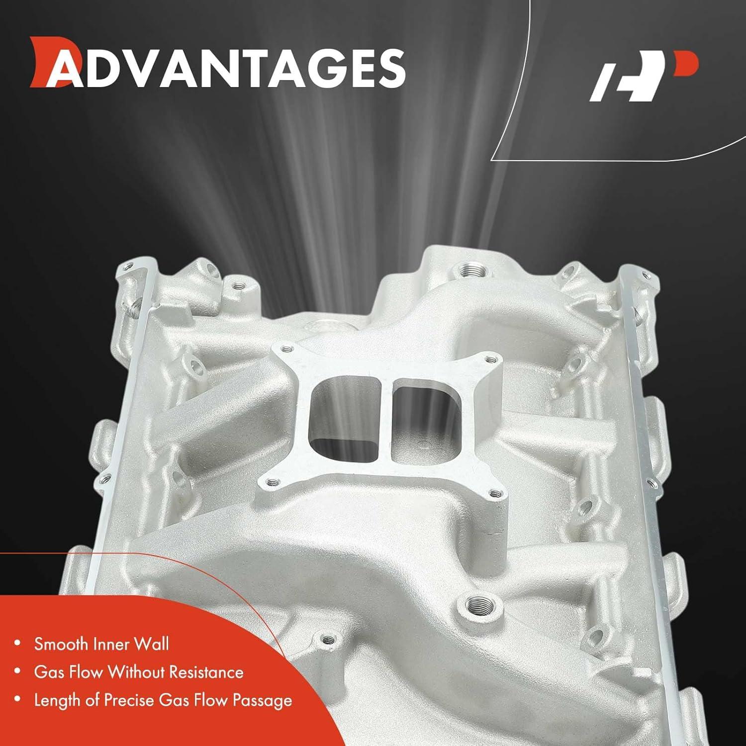 Colector de Admisión A-Premium Aluminio Doble Plano V8