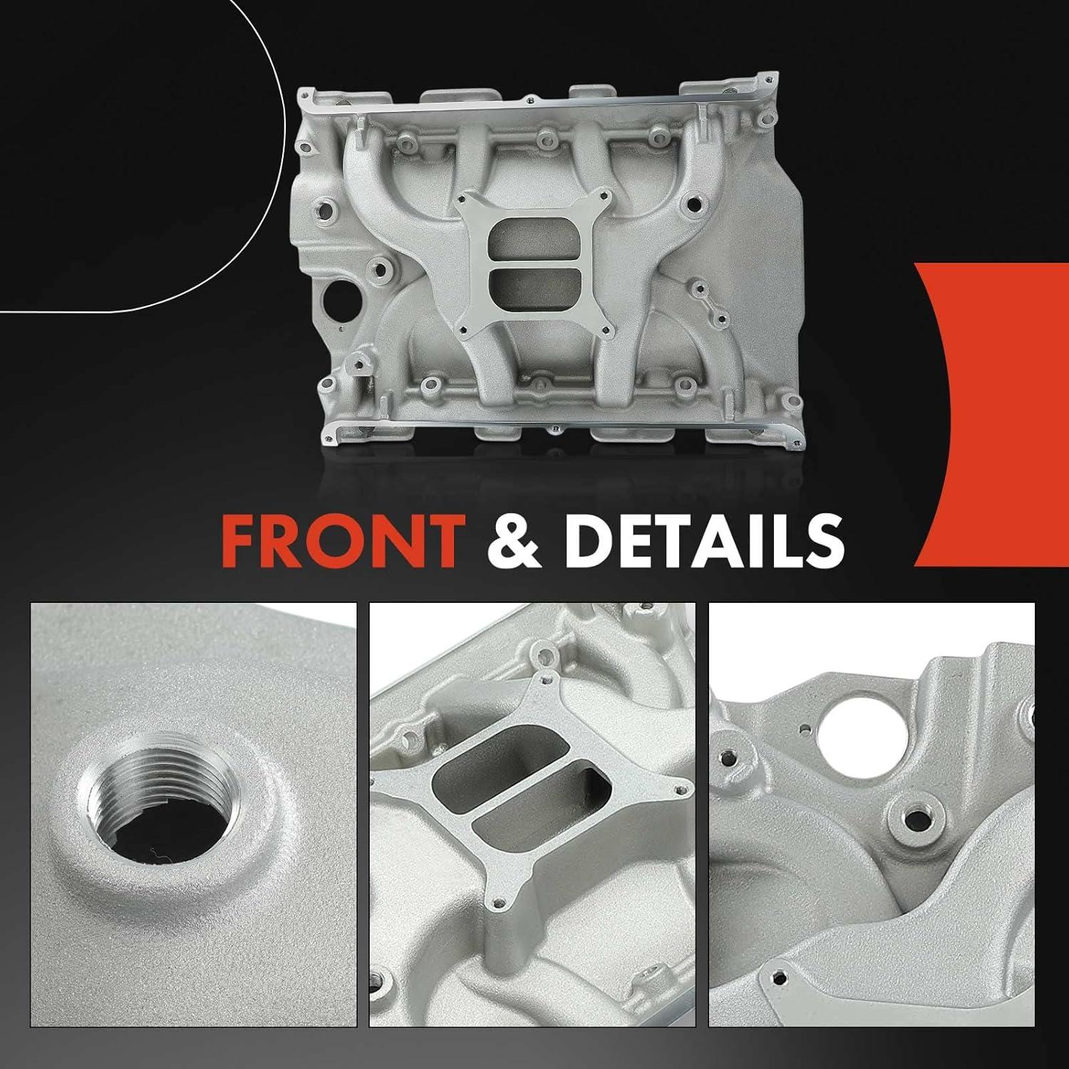 Colector de Admisión A-Premium Aluminio Doble Plano V8