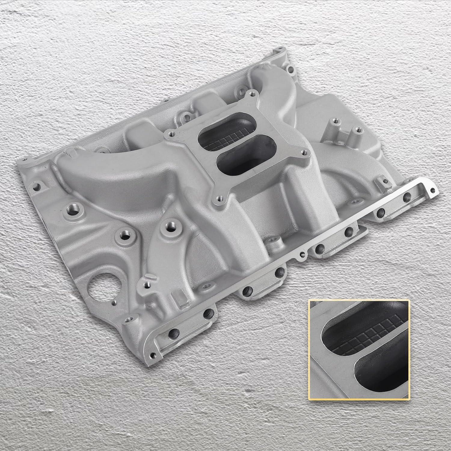 Colector de Admisión Aluminio Haytalras 7105 Doble Plano V8