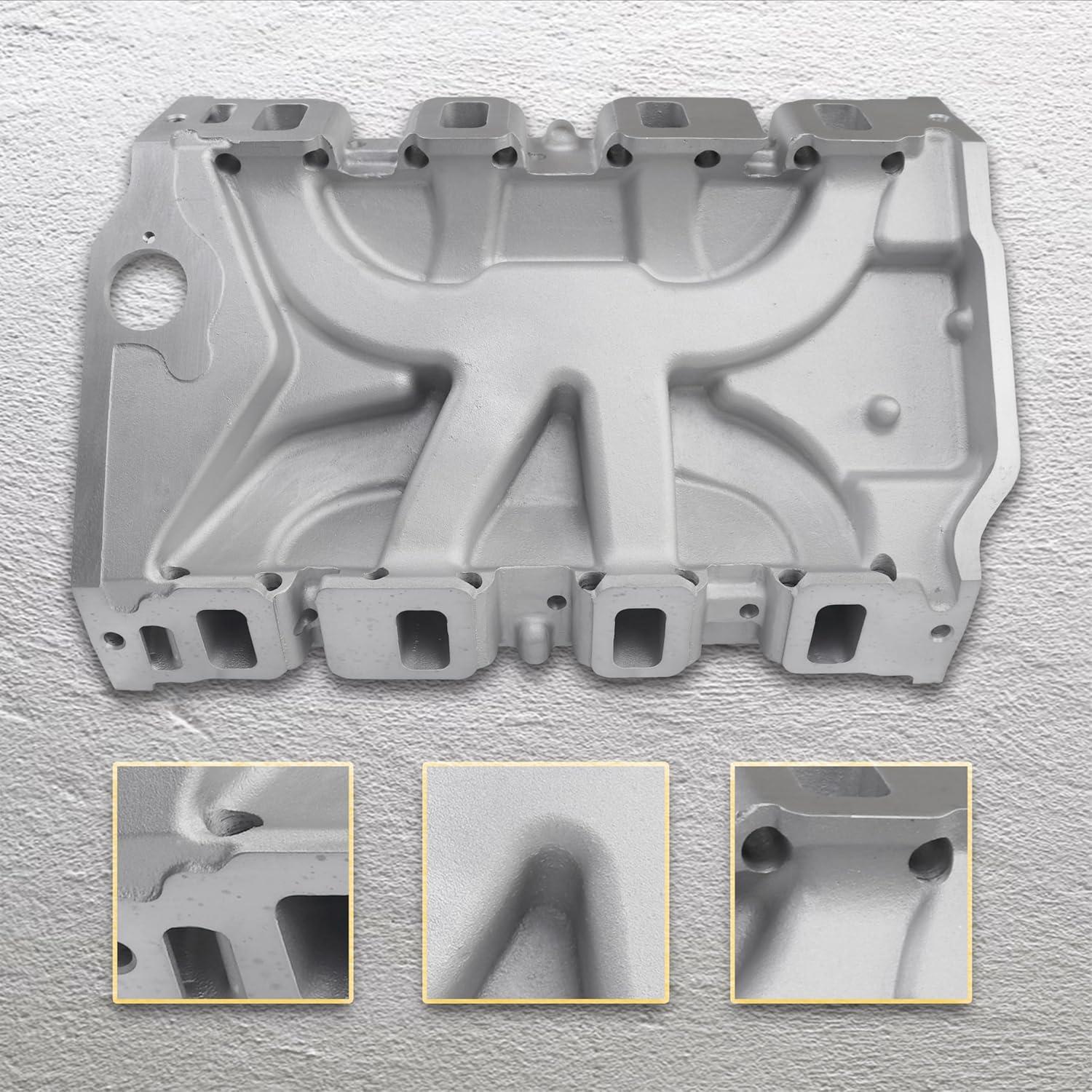 Colector de Admisión Aluminio Haytalras 7105 Doble Plano V8