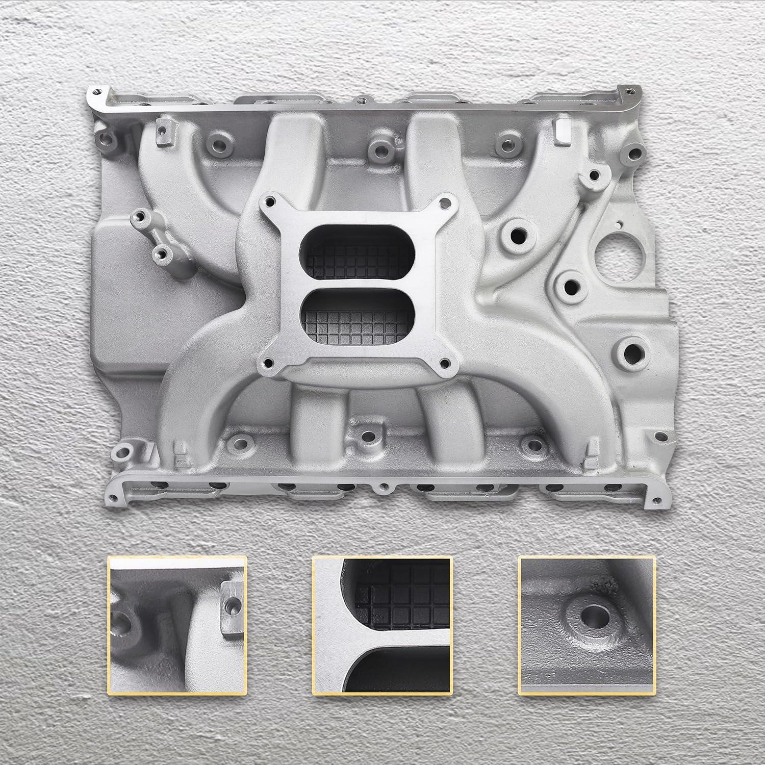 Colector de Admisión Aluminio Haytalras 7105 Doble Plano V8