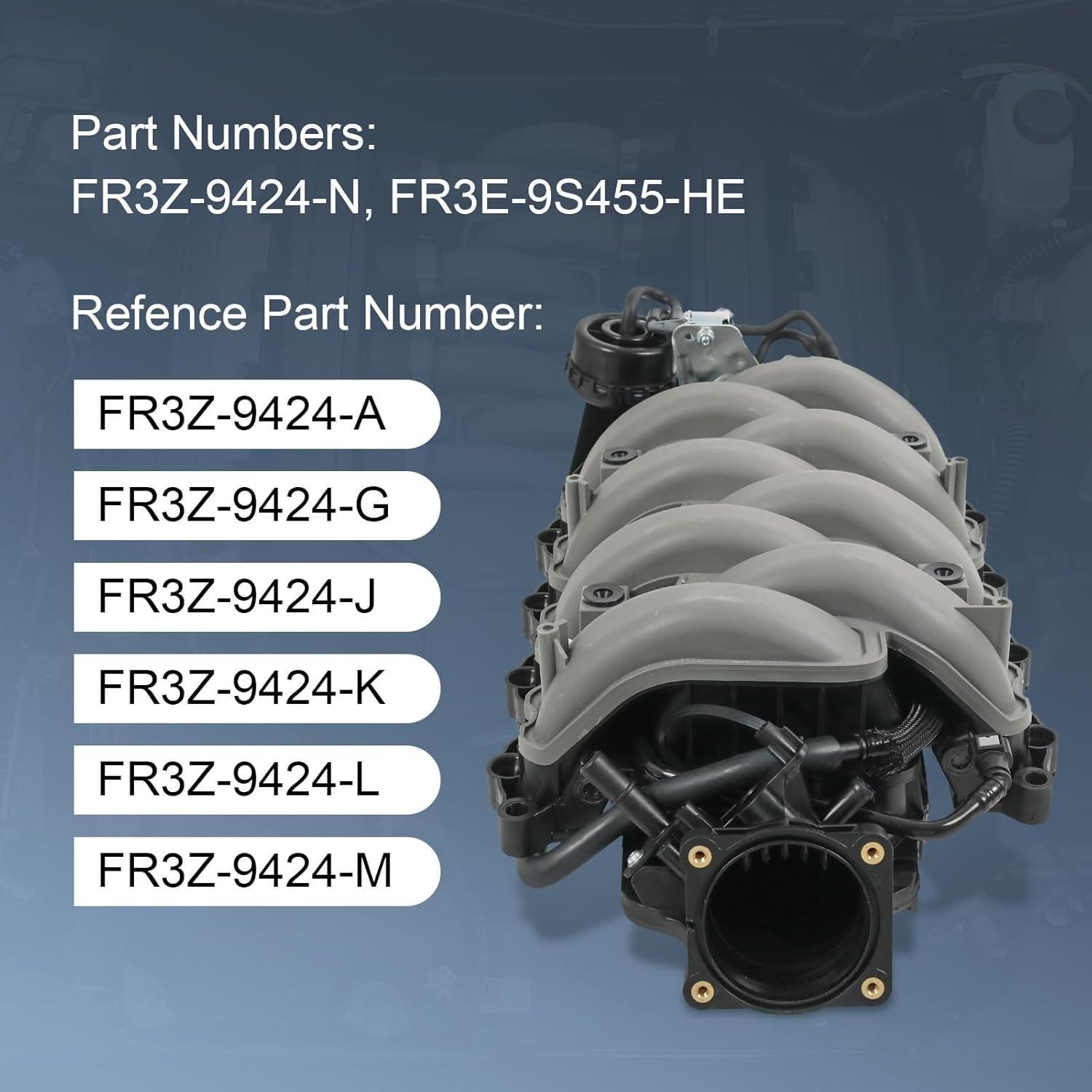 Colector de Admisión RALBDX FR3Z-9424-N para Ford Mustang 5.0L 2015-2017