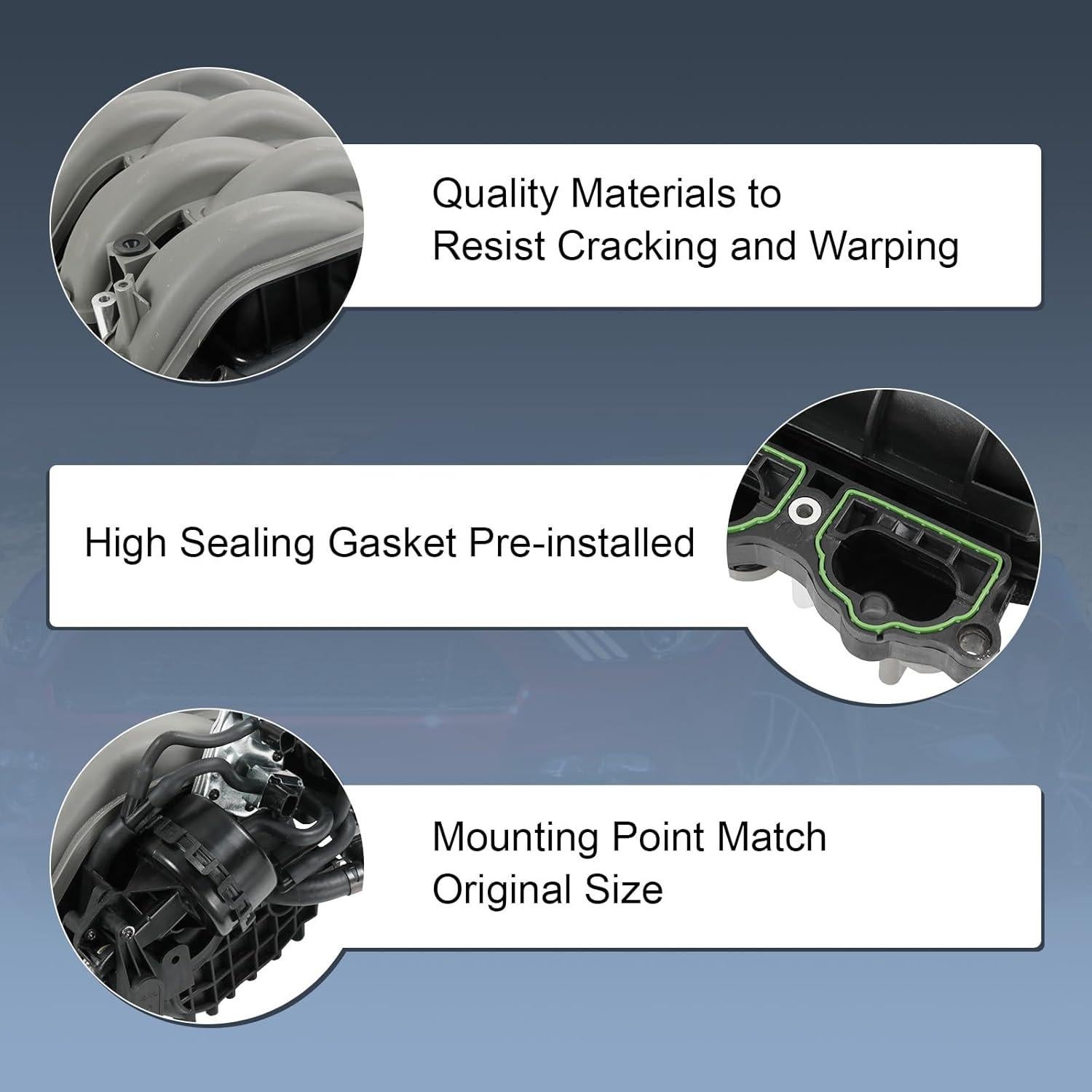 Colector de Admisión RALBDX FR3Z-9424-N para Ford Mustang 5.0L 2015-2017