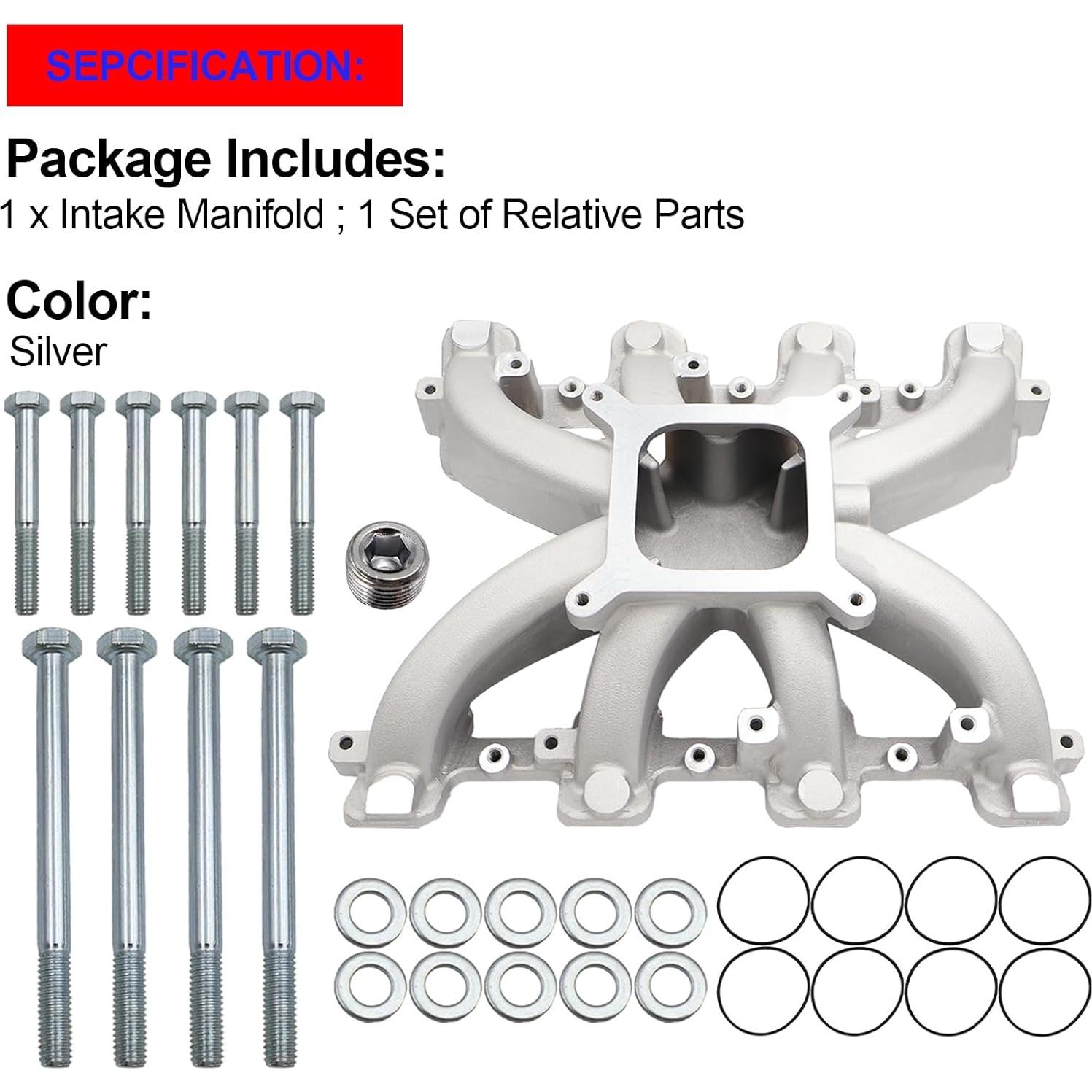 Colector de Admisión SMMS 300-132 para Chevy Camaro Corvette V8