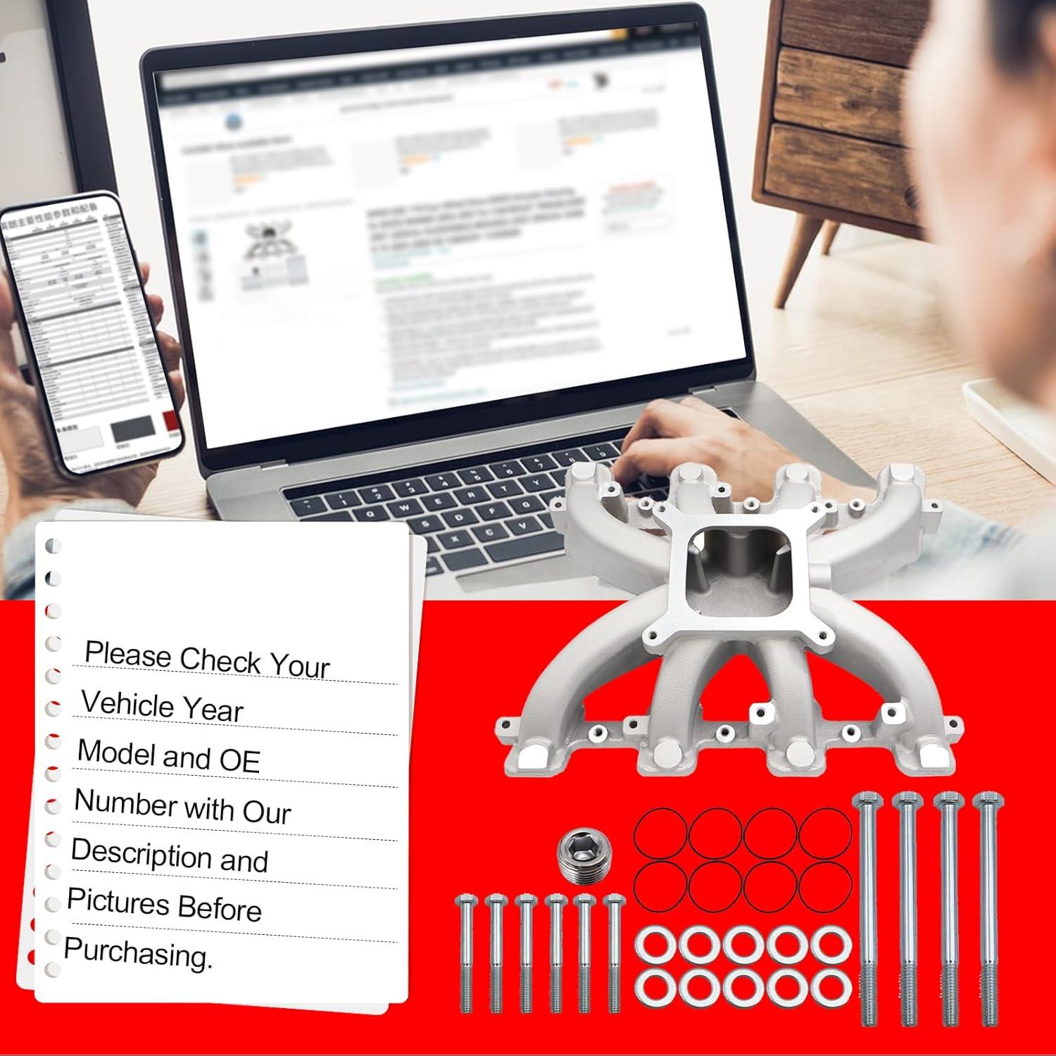 Colector de Admisión SMMS 300-132 para Chevy Camaro Corvette V8