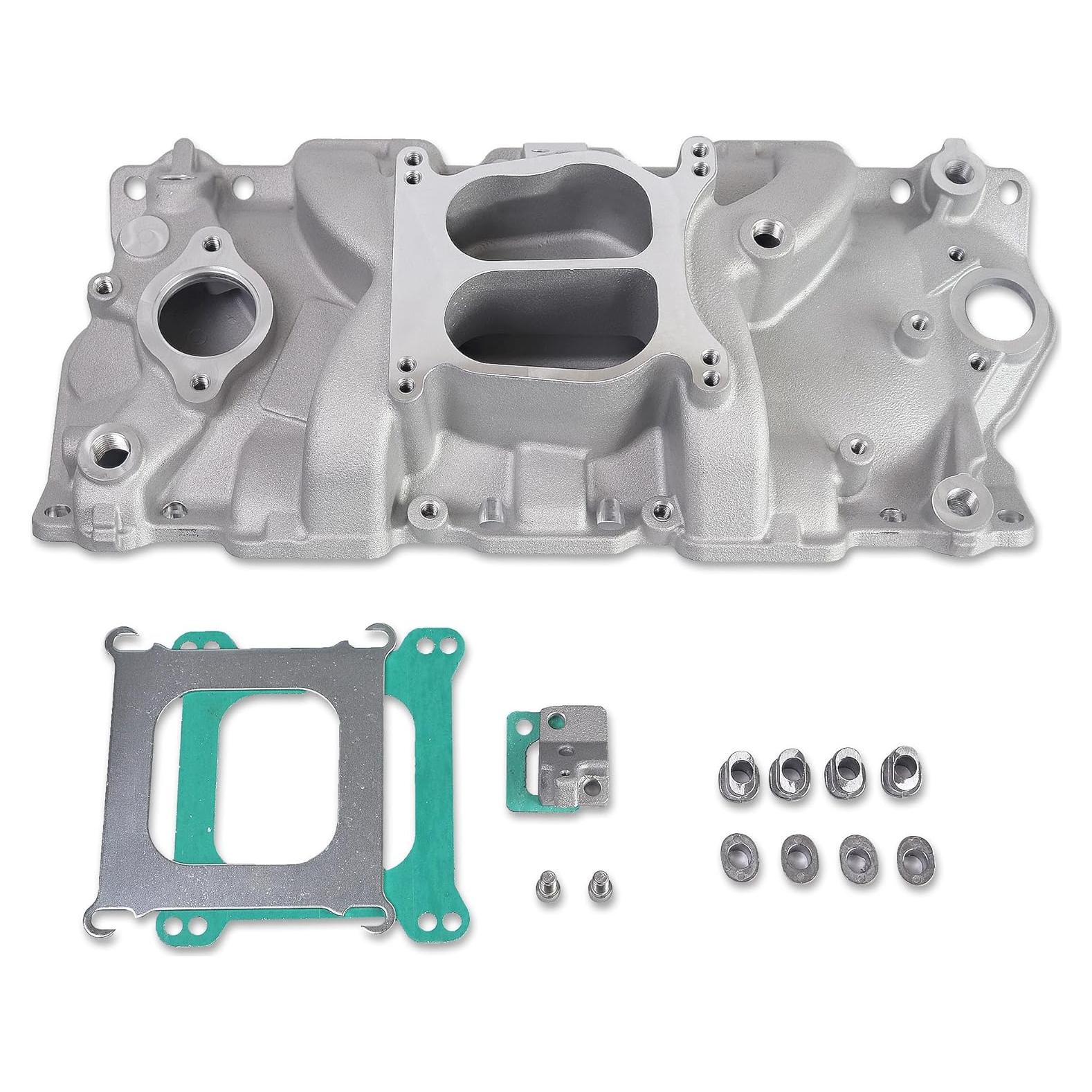 Colector de Admisión Aluminio JGhyperX Doble Plano Chevy V8