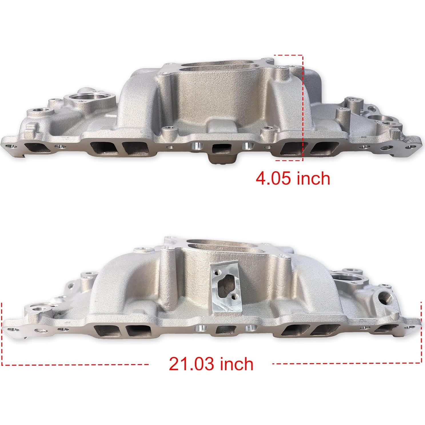 Colector de Admisión Aluminio JGhyperX Doble Plano Chevy V8