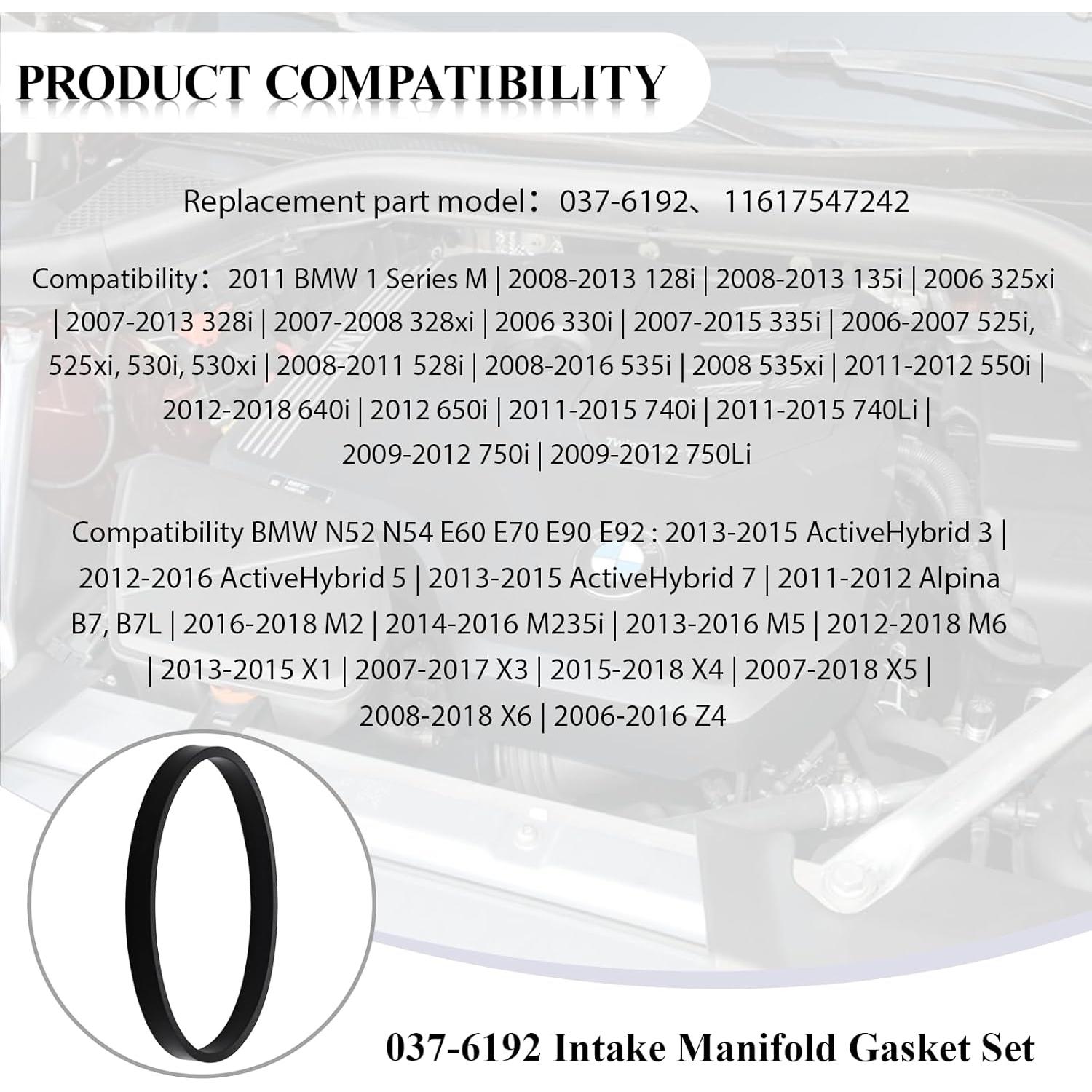 Juego de Junta de Colector de Admisión OLAWIS 037-6192 para BMW