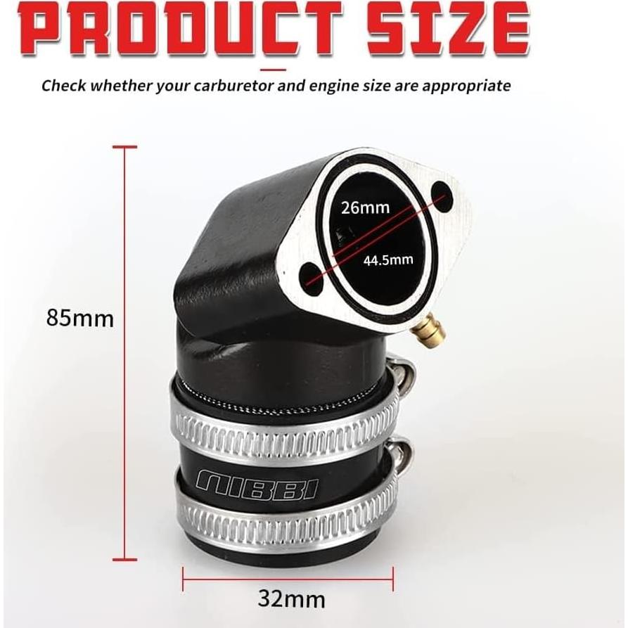 Bota de Admision NIBBI GY6 32mm para Motocicleta