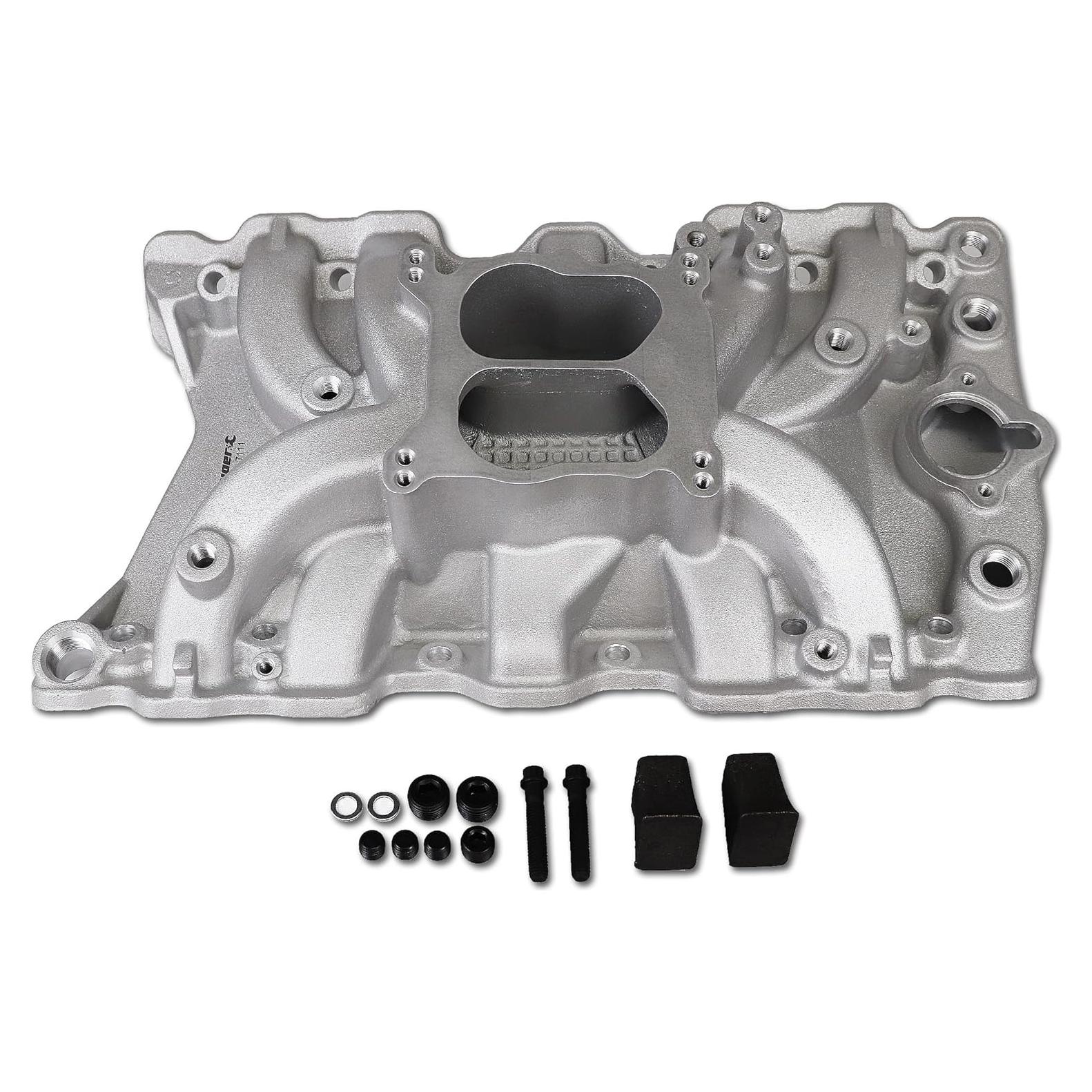 Colector de Admisión Aluminio JGhyperX 7111 Doble Plano 13.46 cm