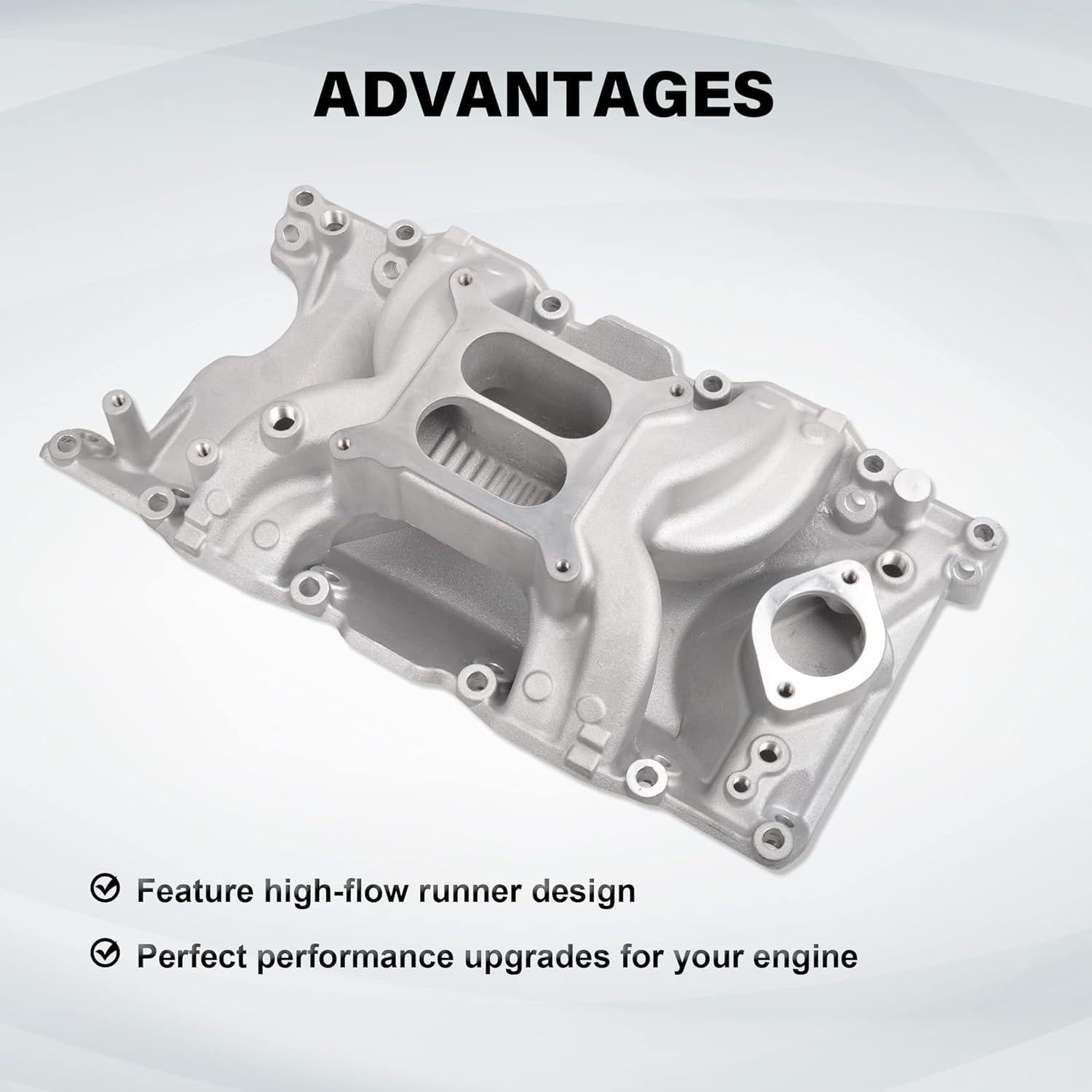 Colector de Admisión BATONECO Doble Plano Aluminio 318 V8