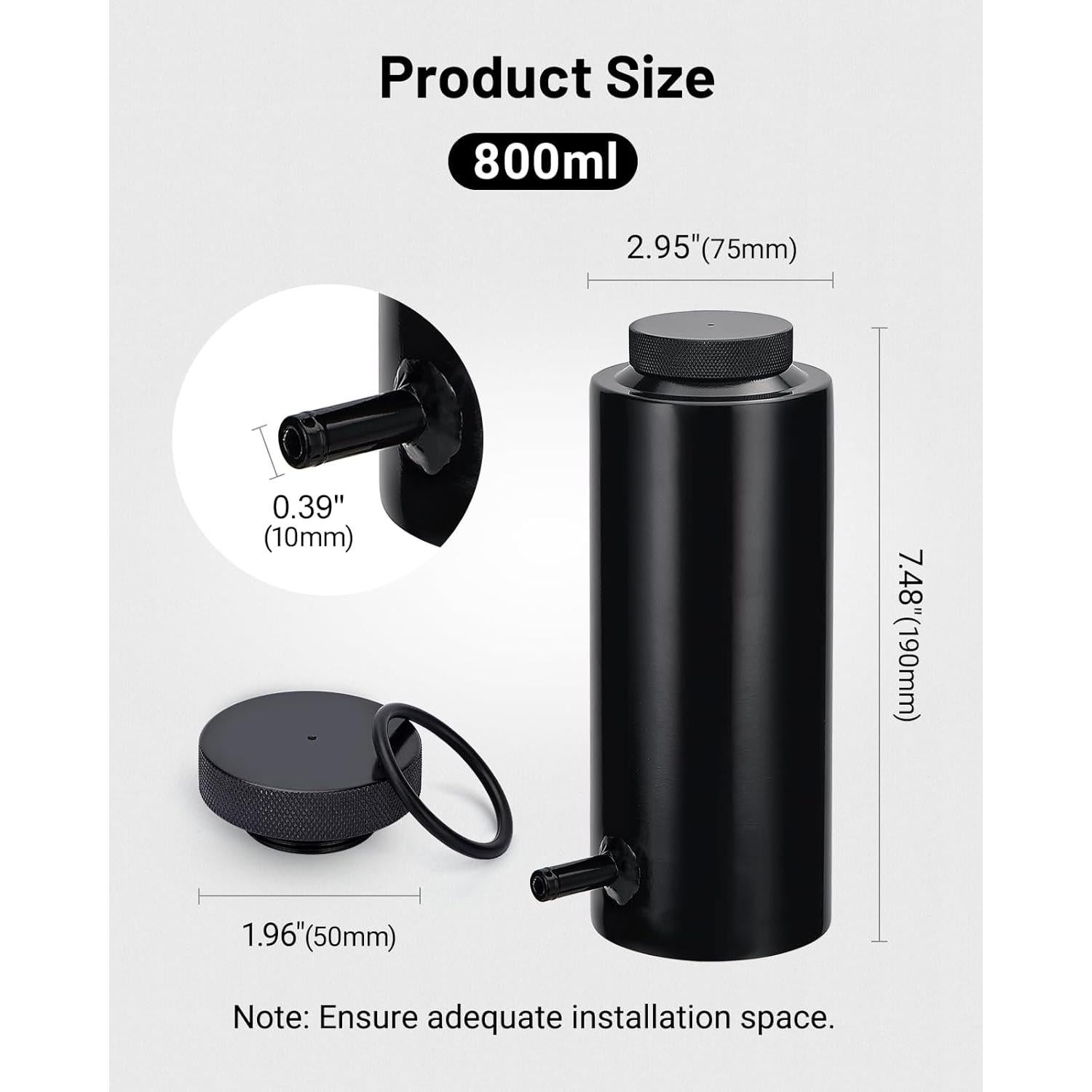 Tanque de Desbordamiento de Refrigerante EVIL ENERGY 800ml Aluminio