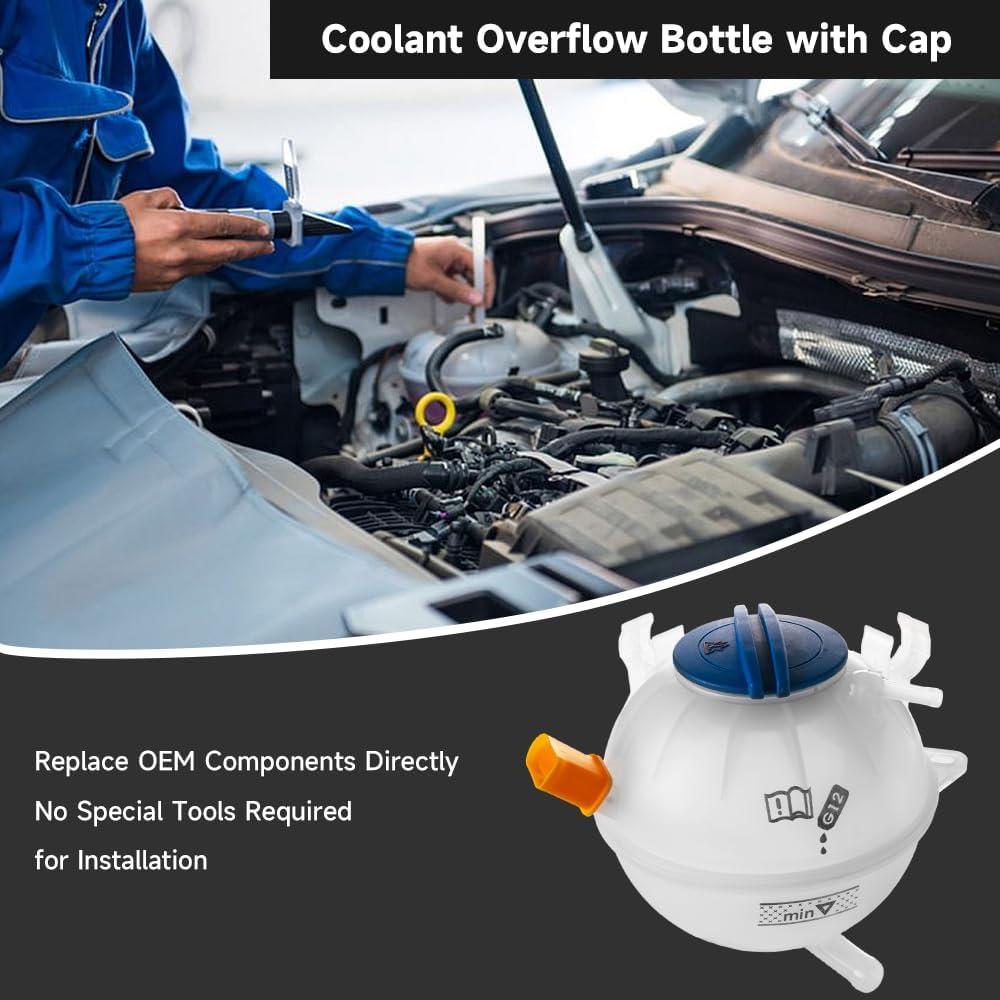 Tanque de Expansión Refrigerante YOLLKY 1K0121407A para Audi y VW