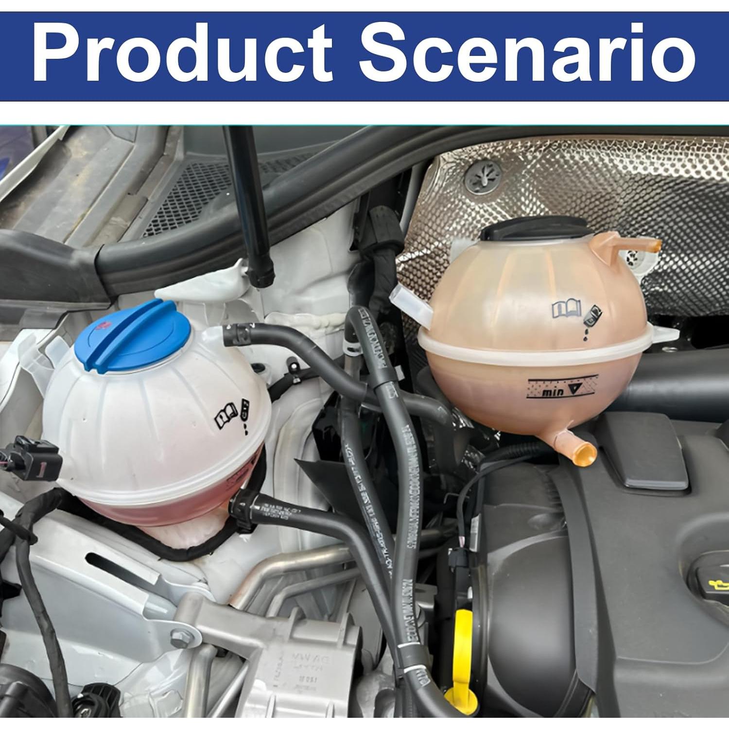 Tanque de Refrigerante Lunwag 603-253 para Audi y VW 2006-2019