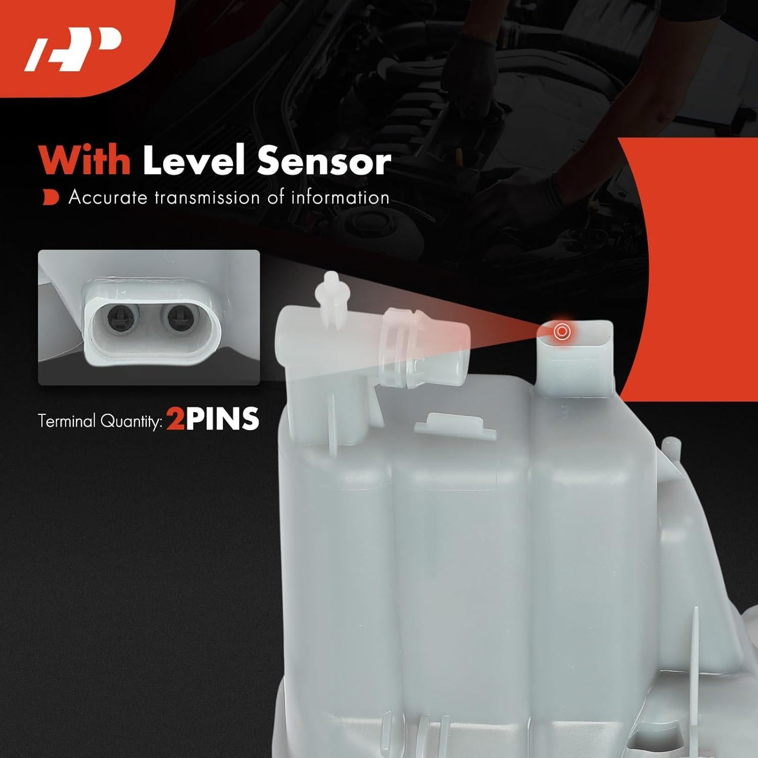 Tanque de Refrigerante A-Premium con Tapa y Sensor para Audi