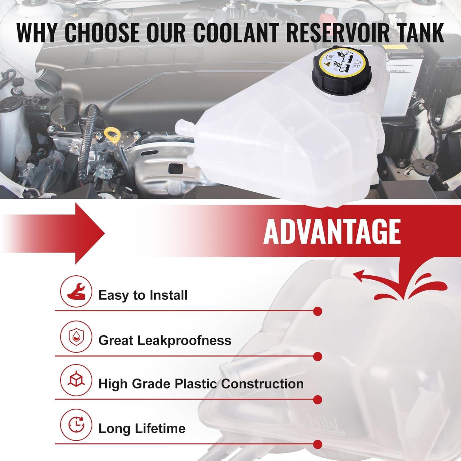 Depósito de Expansión Refrigerante TOPAZ BE8Z-8A080-A Ford Fiesta 11-17