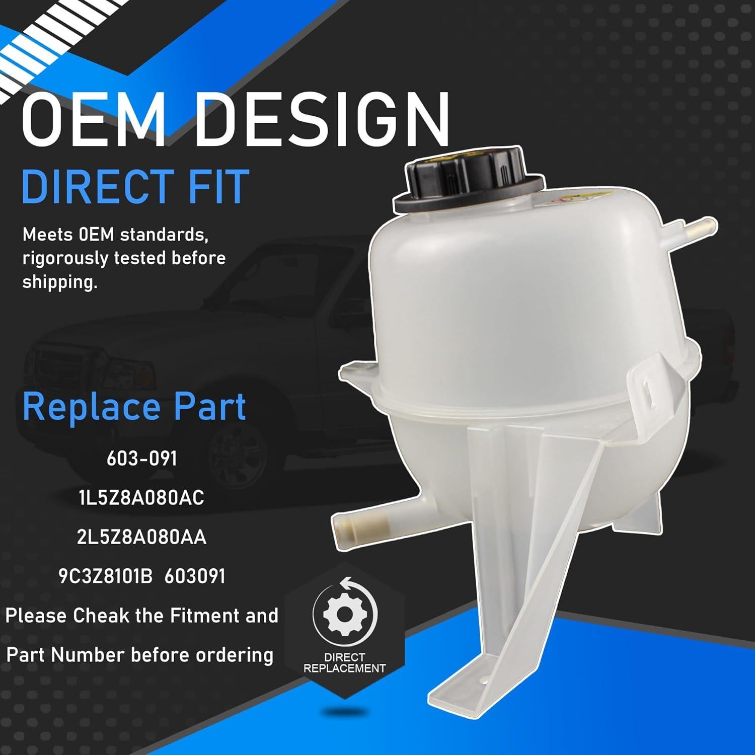 Tanque de Expansión Refrigerante YzusGomumu Ford Ranger 2.3L