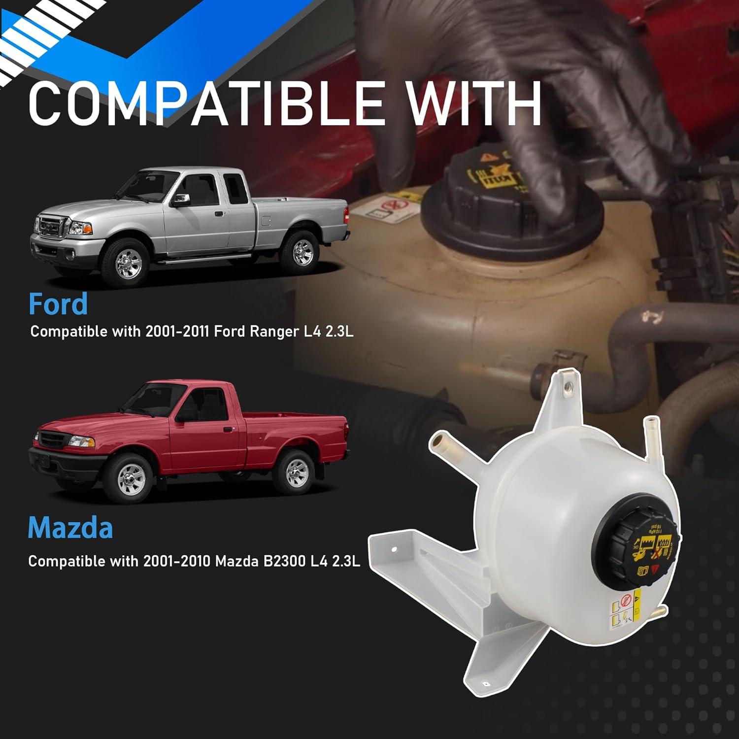 Tanque de Expansión Refrigerante YzusGomumu Ford Ranger 2.3L