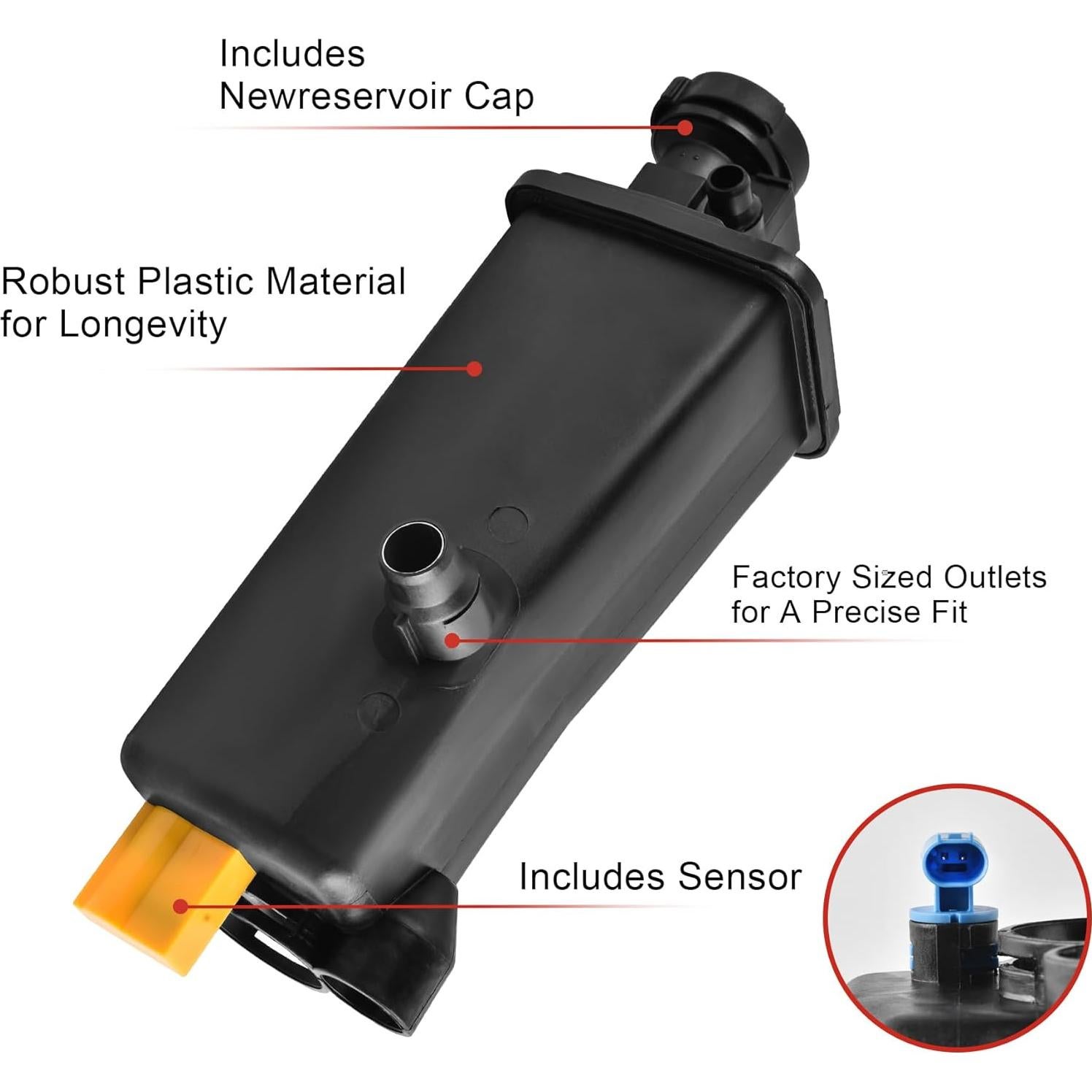 Tanque de Refrigerante EVIL ENERGY para BMW X3 X5 1.15kg