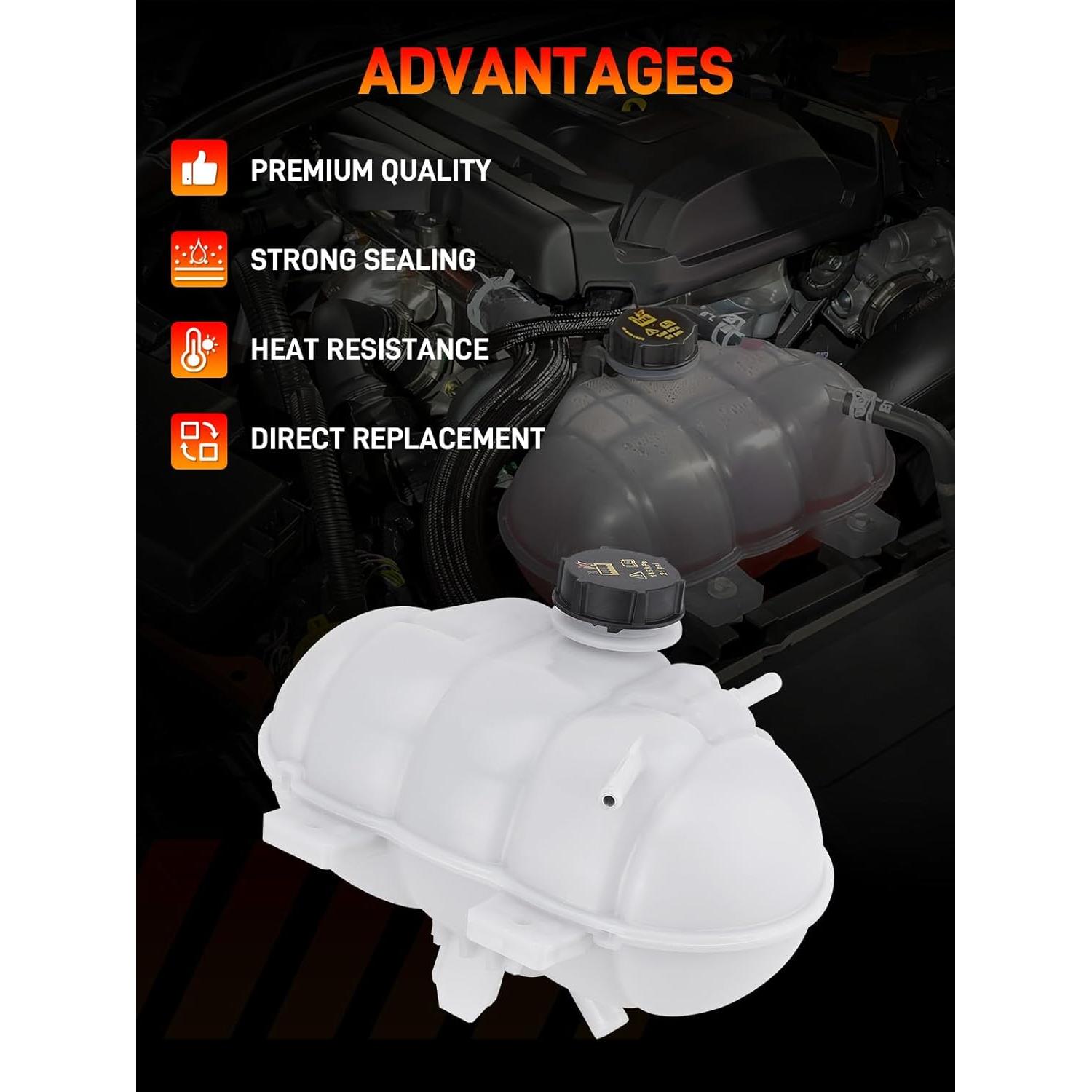 Tanque de Expansión Refrigerante GDUKOP para Ford Mustang 2015-2023