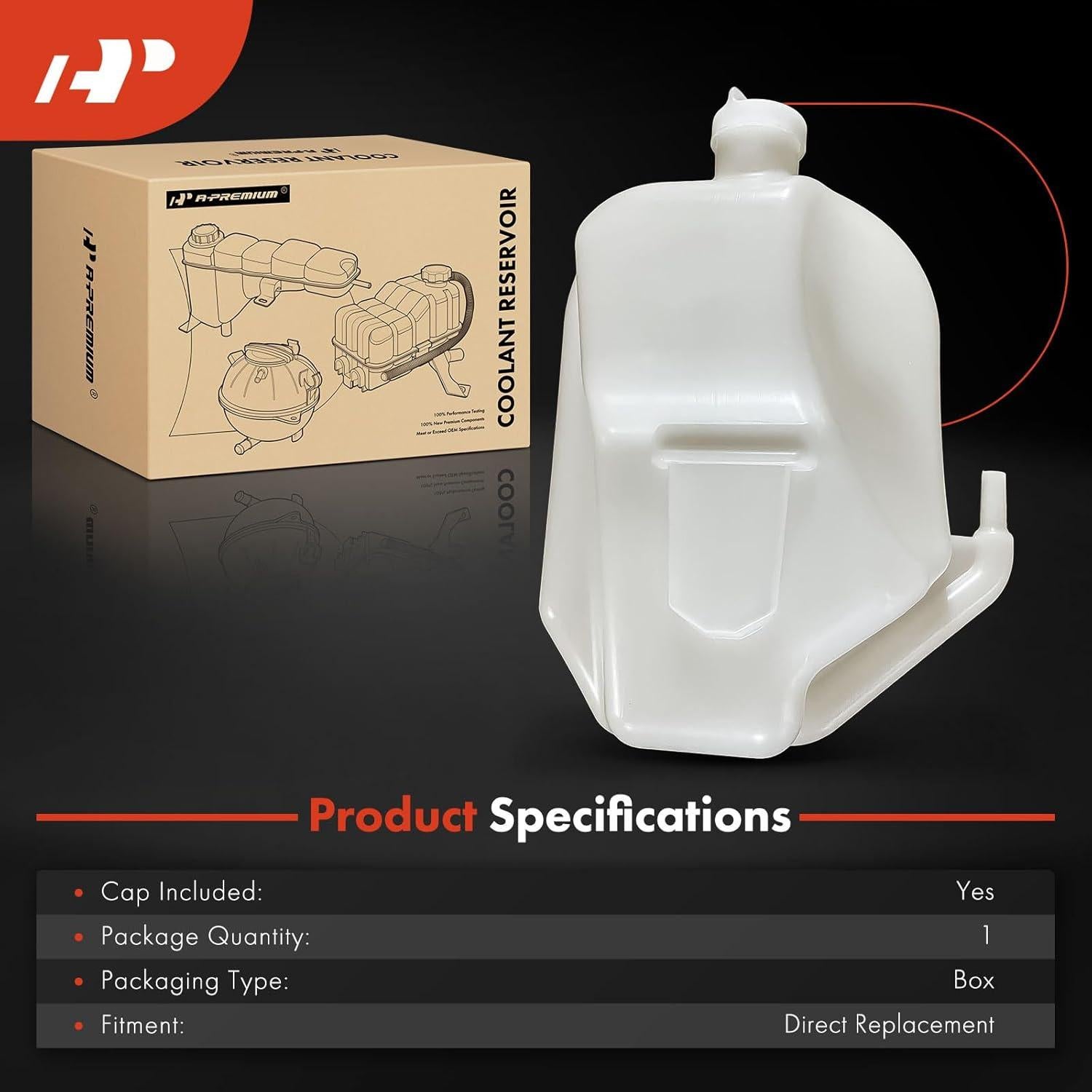 Tanque de Recuperación de Refrigerante A-Premium para Honda y Acura