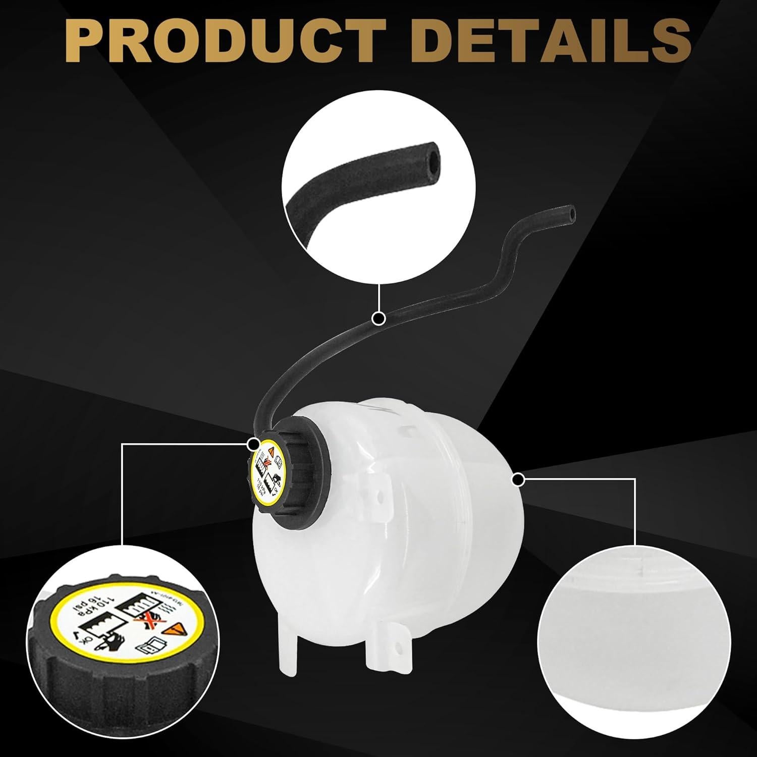 Tanque de refrigerante PartsFlow para Ford E-150 E-250 E-350