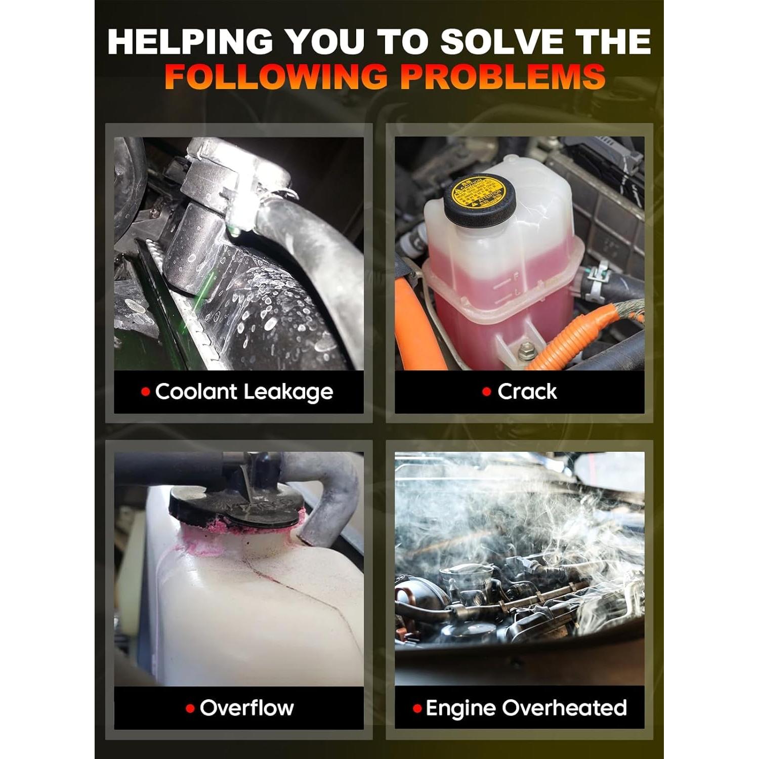 Tanque de Refrigerante GDUKOP 603-217 para Ford Super Duty