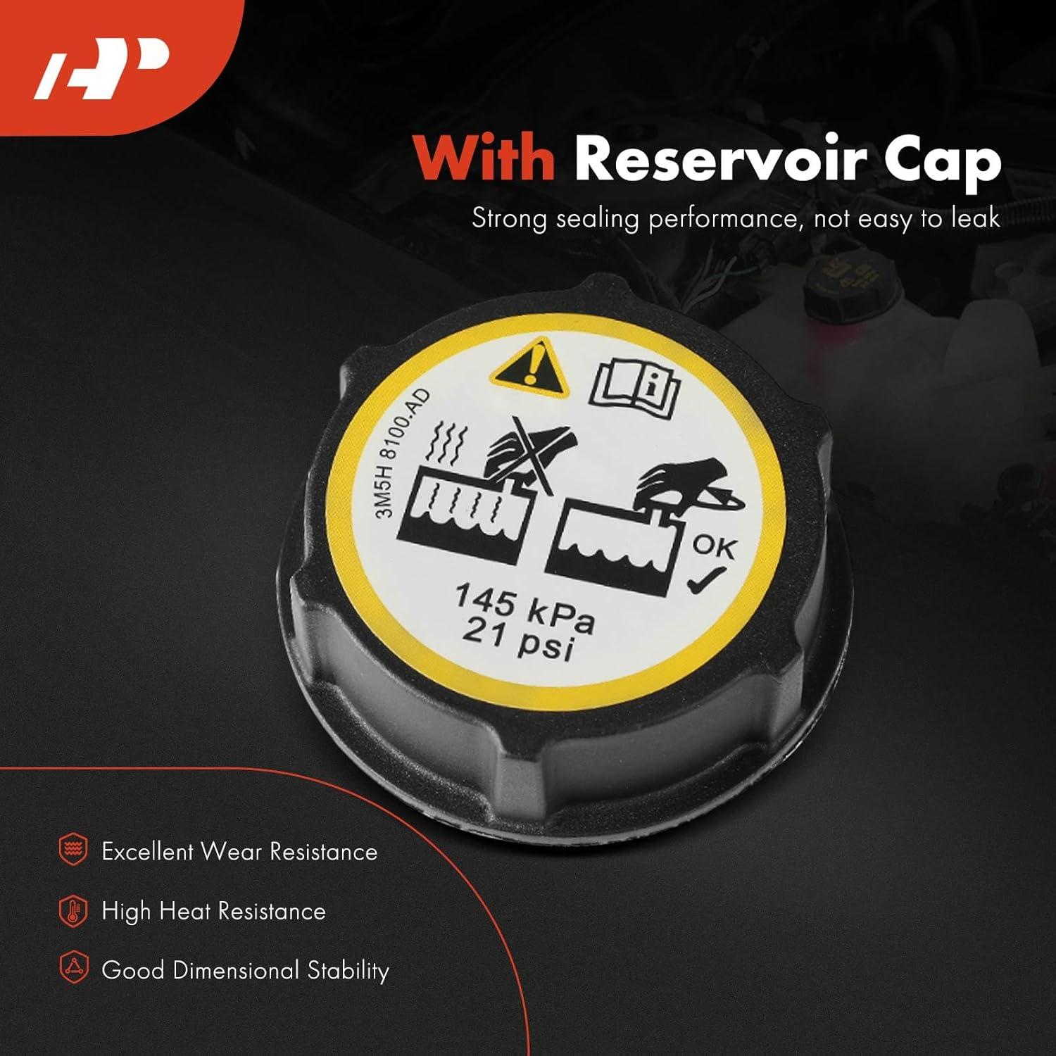 Tanque de Recuperación de Refrigerante A-Premium con Tapa para Ford Transit 2015-2019