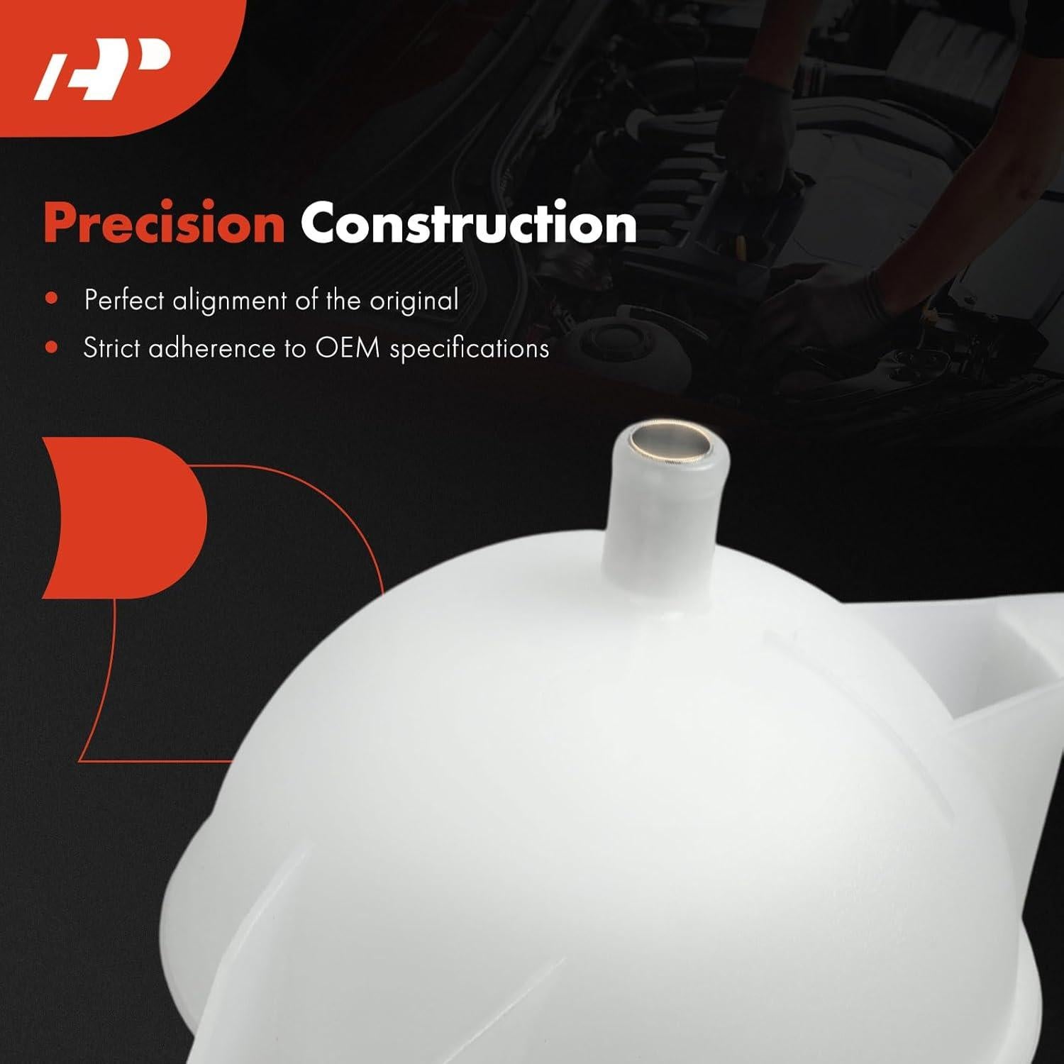 Tanque de Recuperación de Refrigerante A-Premium con Tapa para Ford Transit 2015-2019