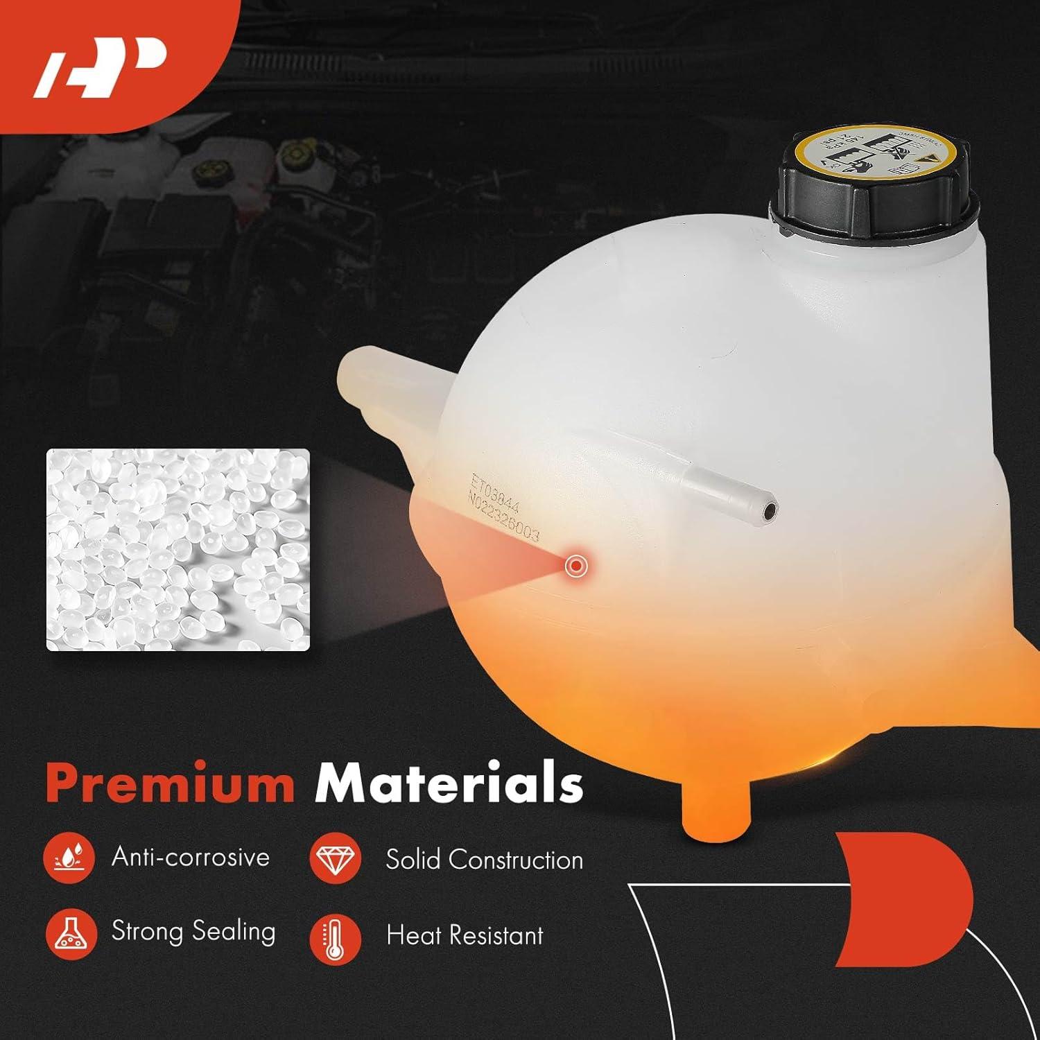 Tanque de Recuperación de Refrigerante A-Premium con Tapa para Ford Transit 2015-2019