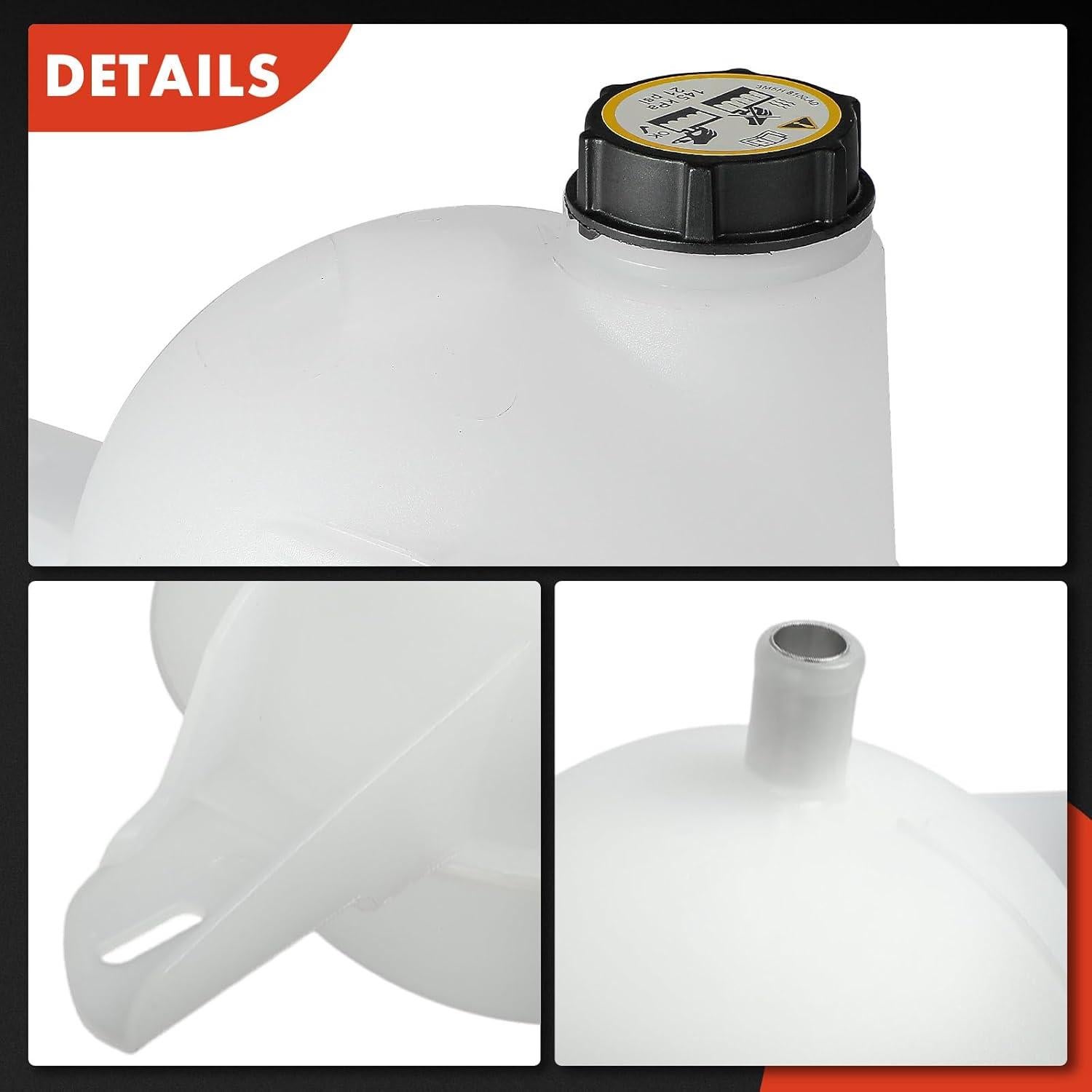 Tanque de Recuperación de Refrigerante A-Premium con Tapa para Ford Transit 2015-2019