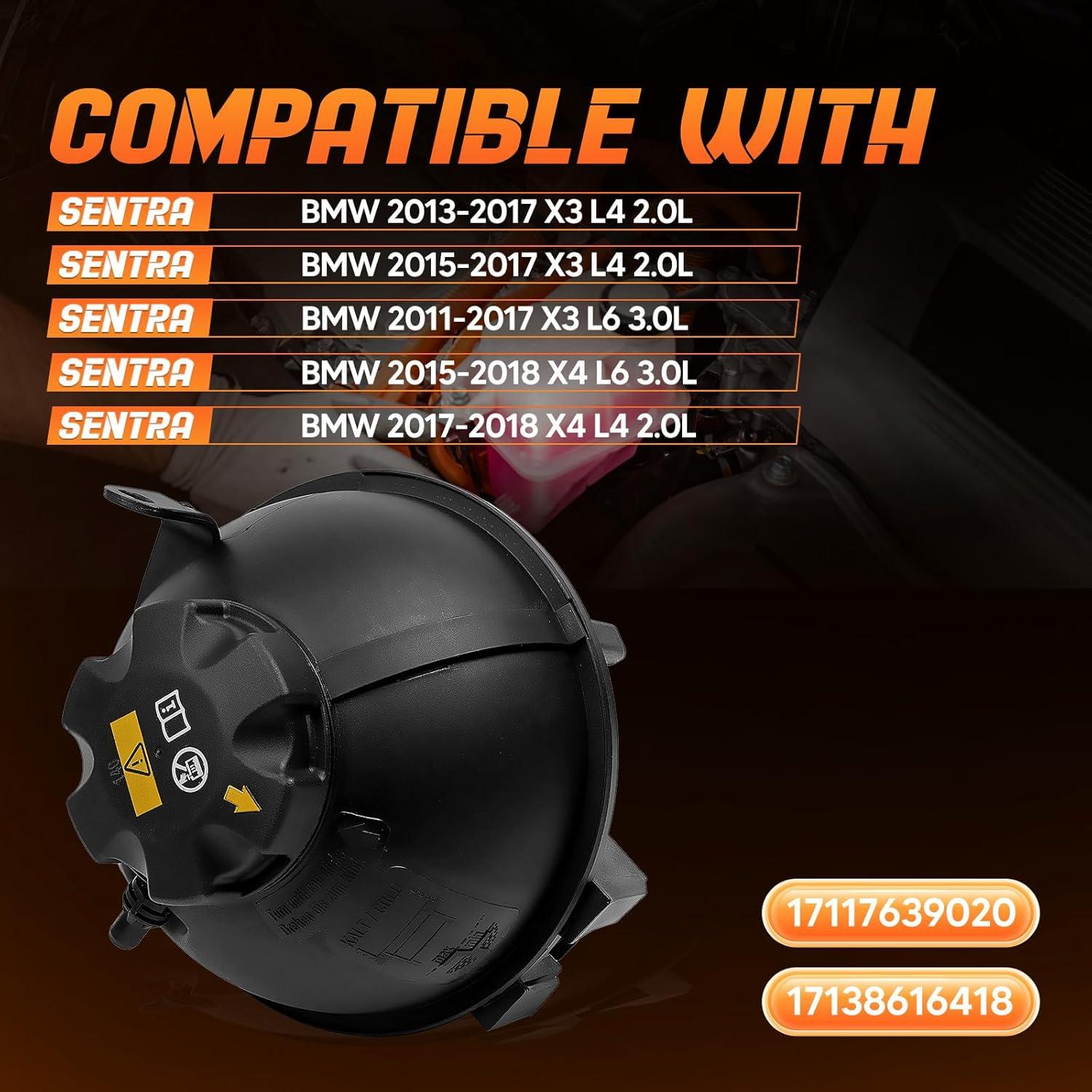 Tanque de Refrigerante Fexhull para BMW X3/X4 2013-2018