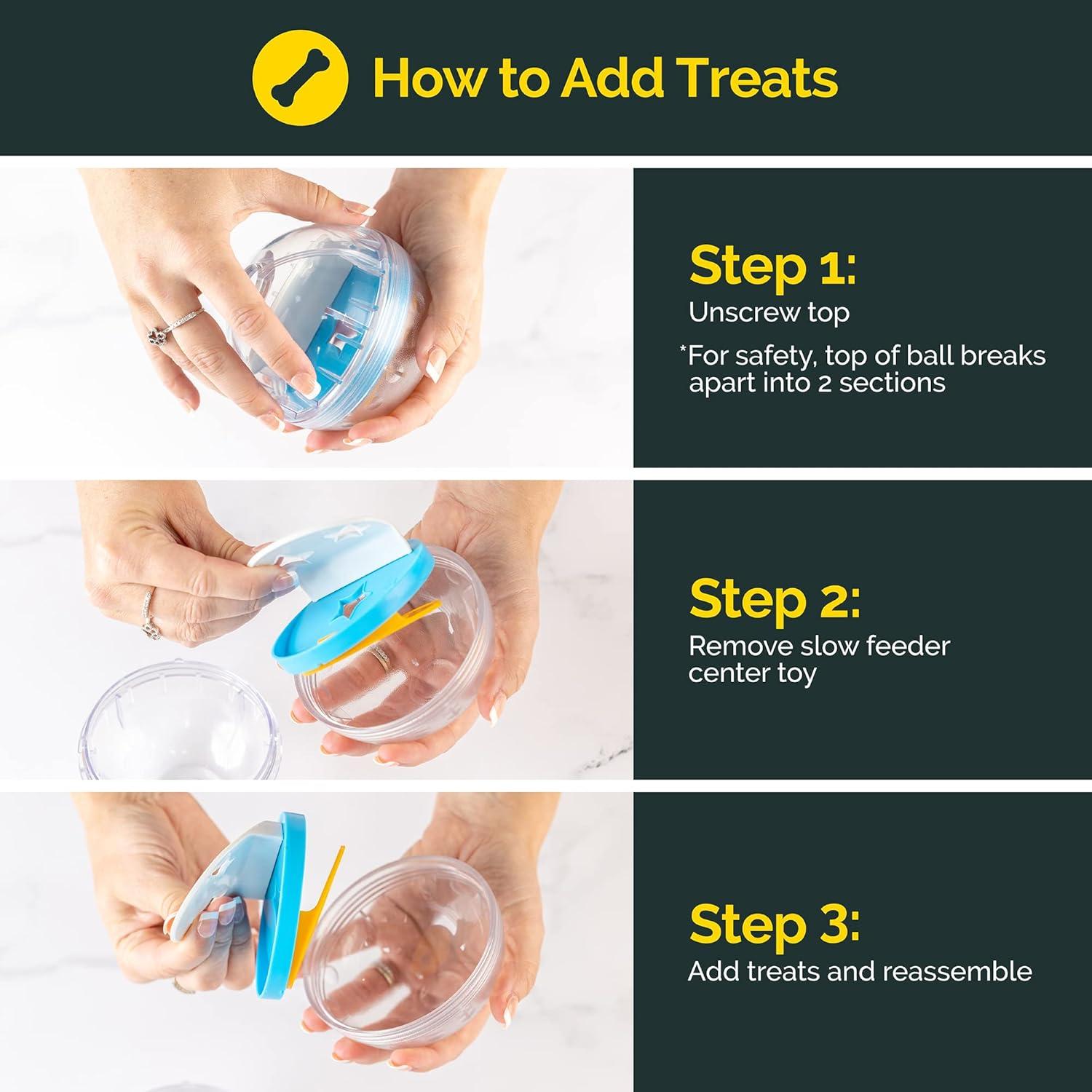 Pelota Interactiva Pet Zone IQ Treat Ball - 7,62 cm Dispensador