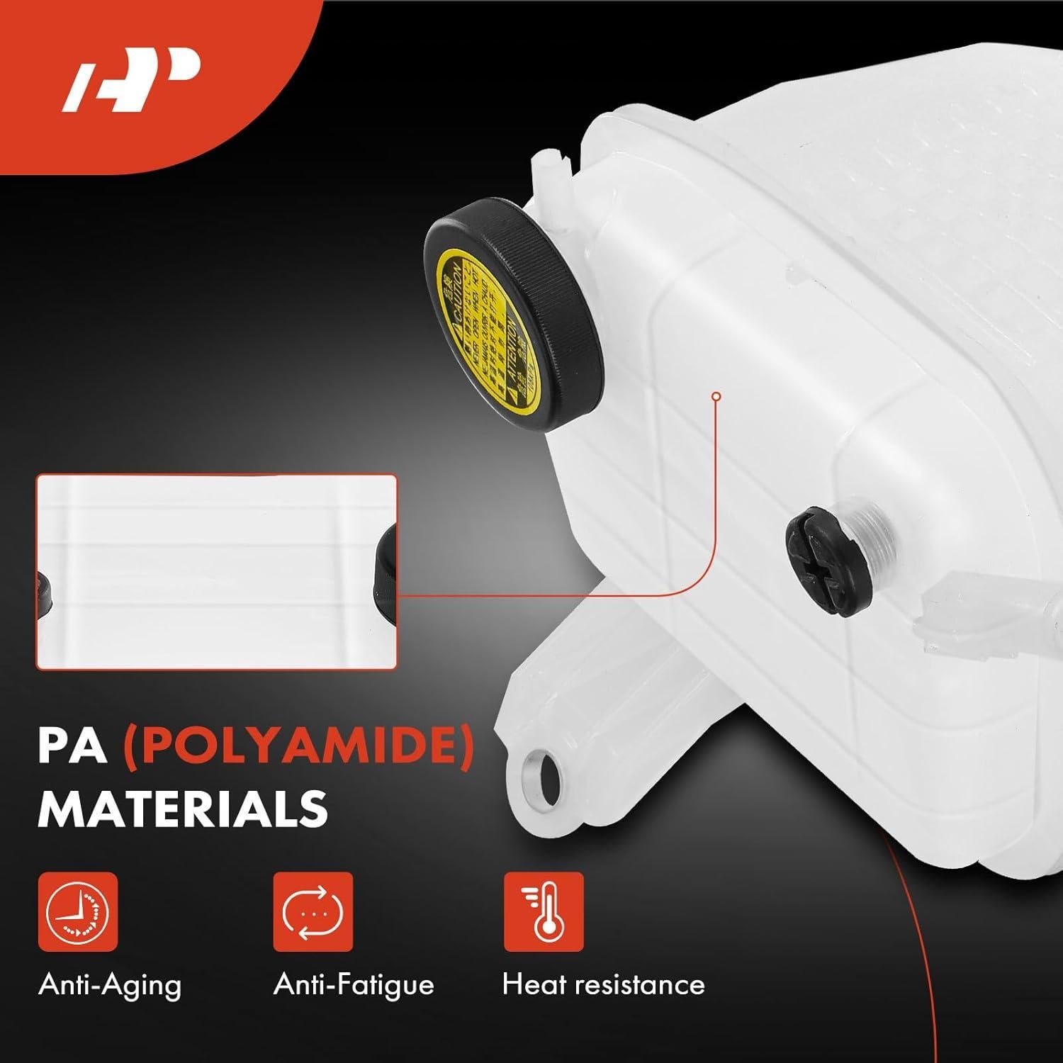 Tanque de refrigerante A-Premium con tapa para Toyota y Lexus