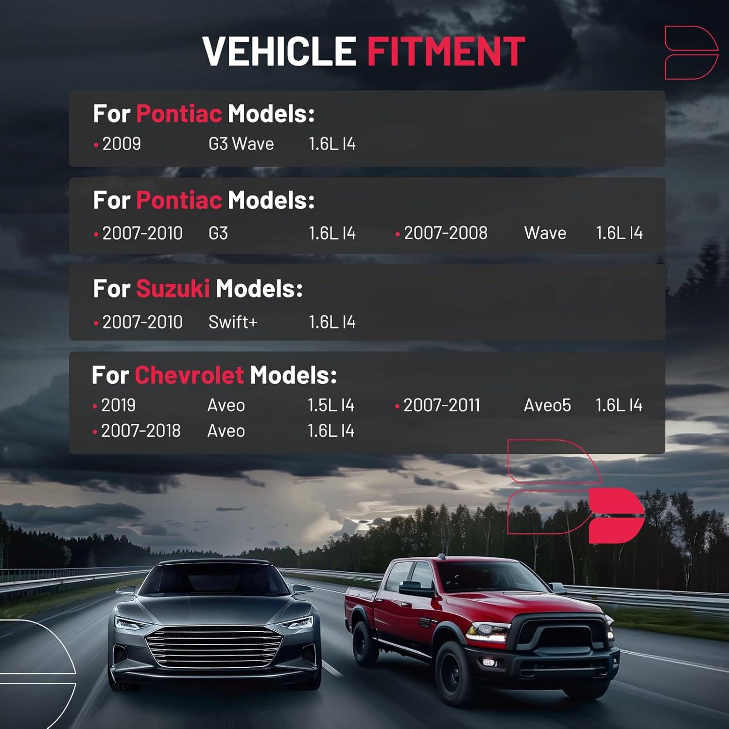 Tanque de Refrigerante BDFHYK 603-449 para Chevy Aveo 2007-2019