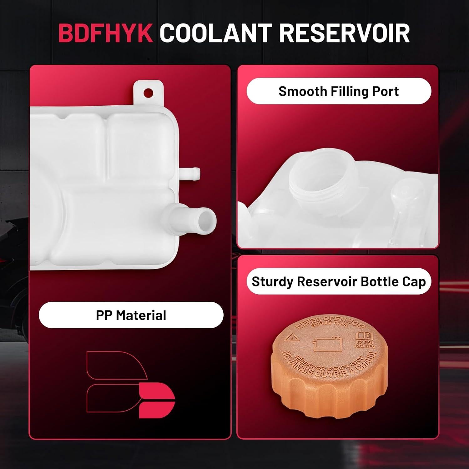 Tanque de Refrigerante BDFHYK 603-449 para Chevy Aveo 2007-2019