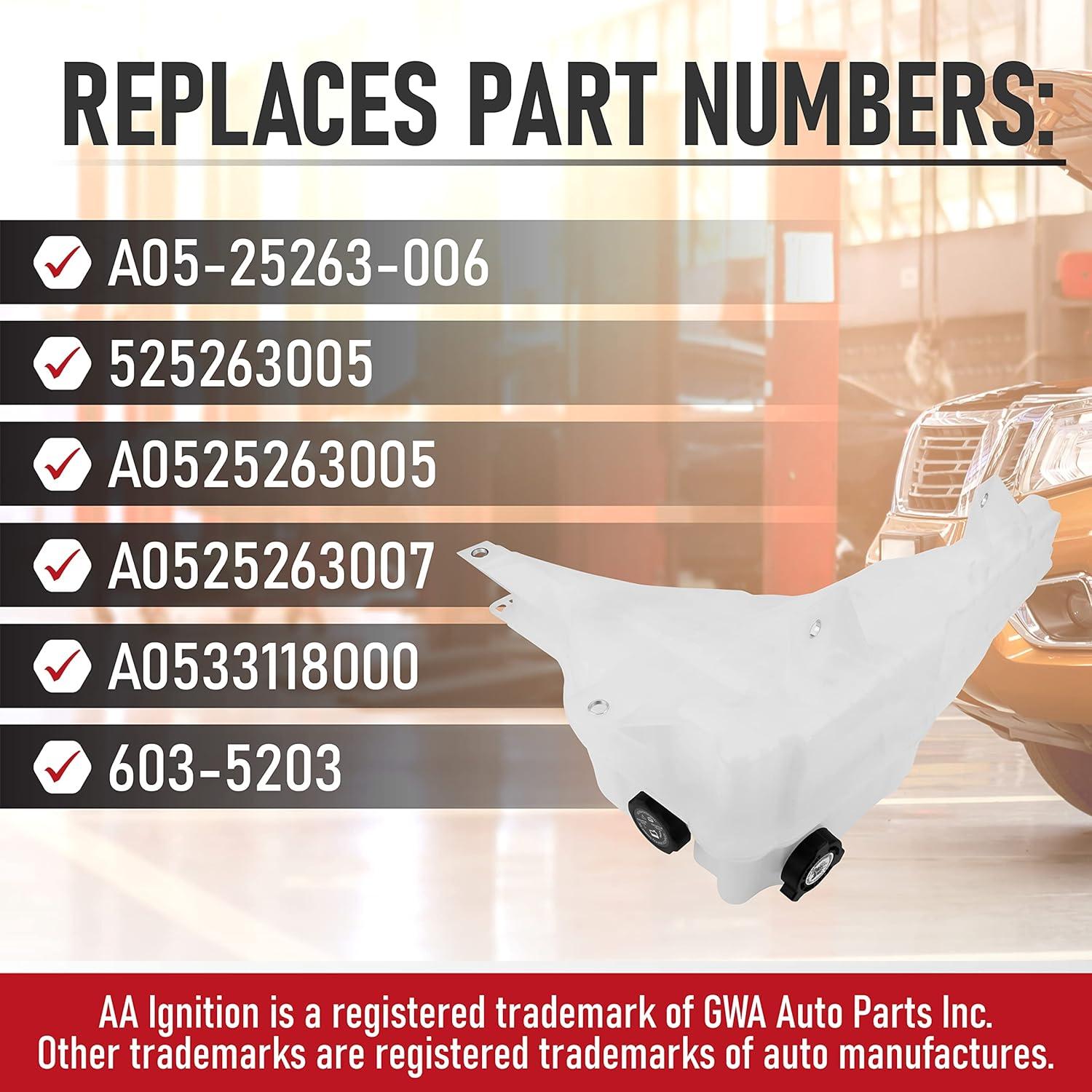 Tanque de Refrigerante AA Ignition GWA597 para Freightliner