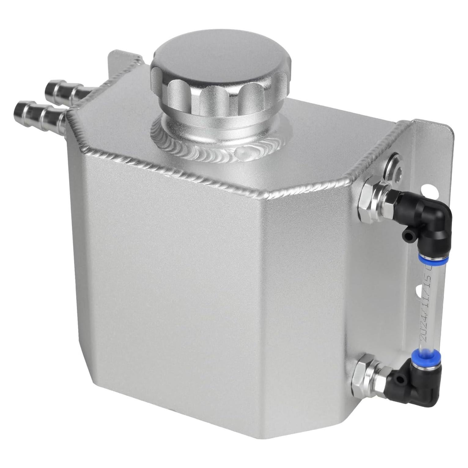 Tanque de Refrigerante Universal VehiMata 1L Aluminio Plateado