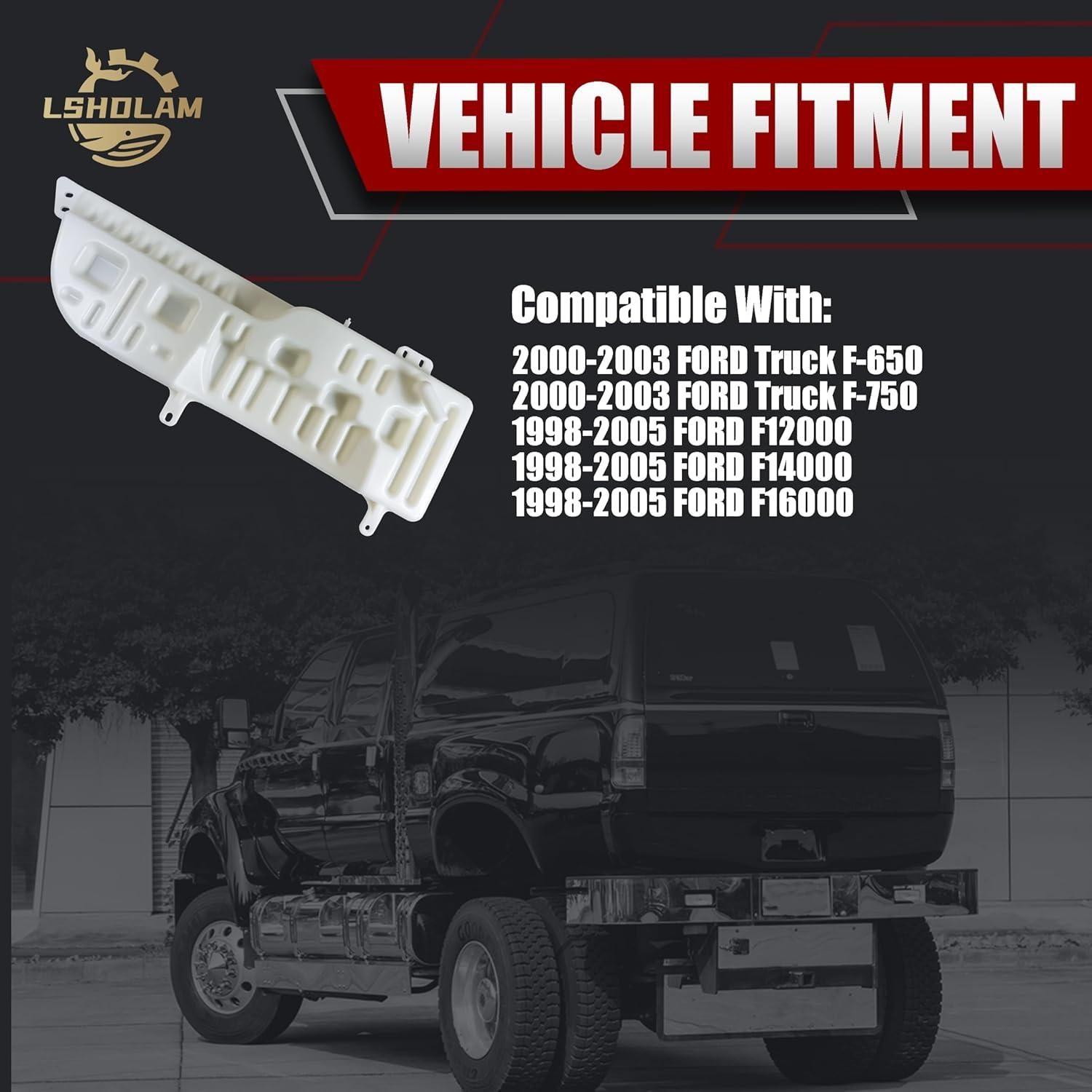 Tanque de Refrigerante LSHDLAM F81Z-8A080-AA para Ford