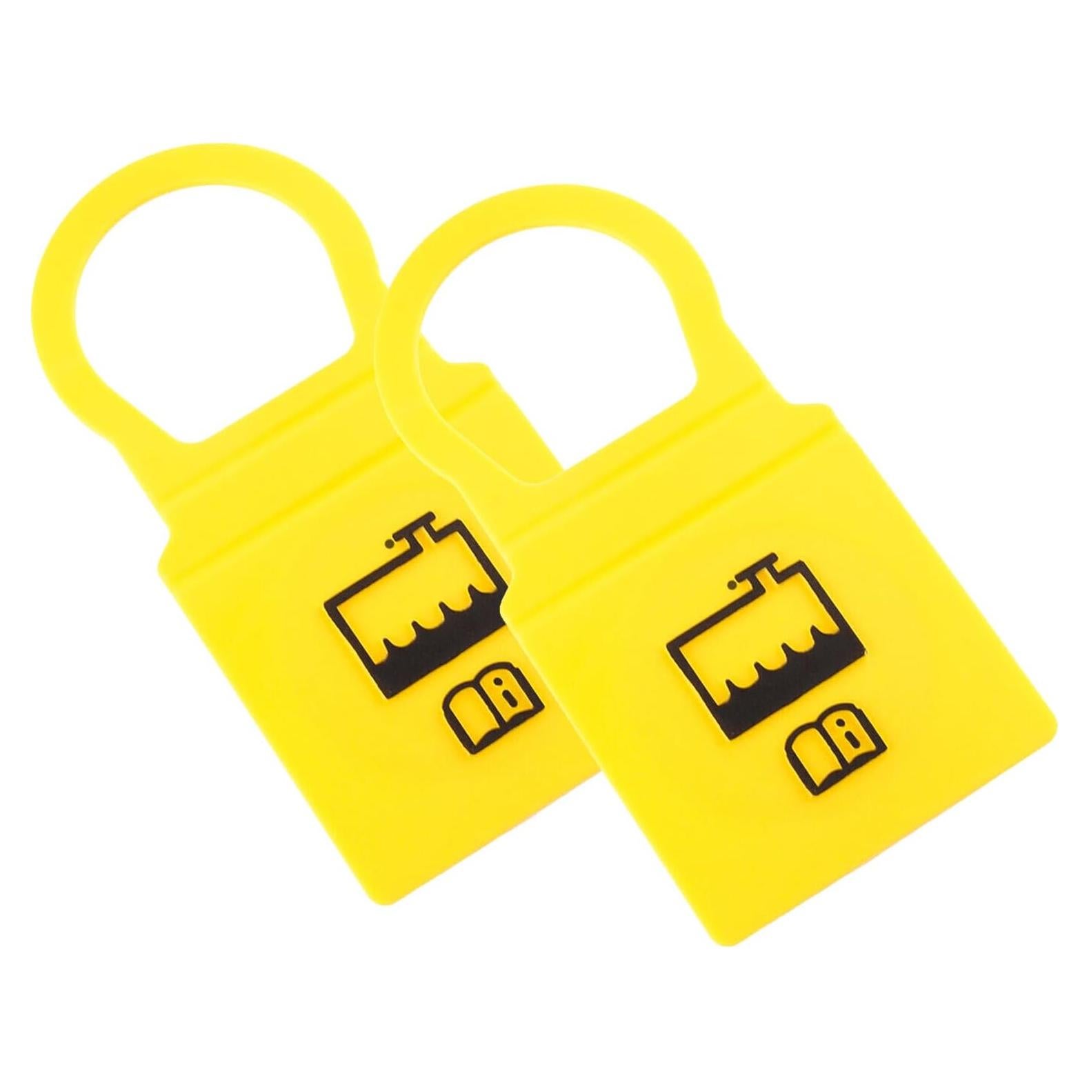 Tapa de Reservorio de Refrigerante Hirificing Amarilla 2PCS