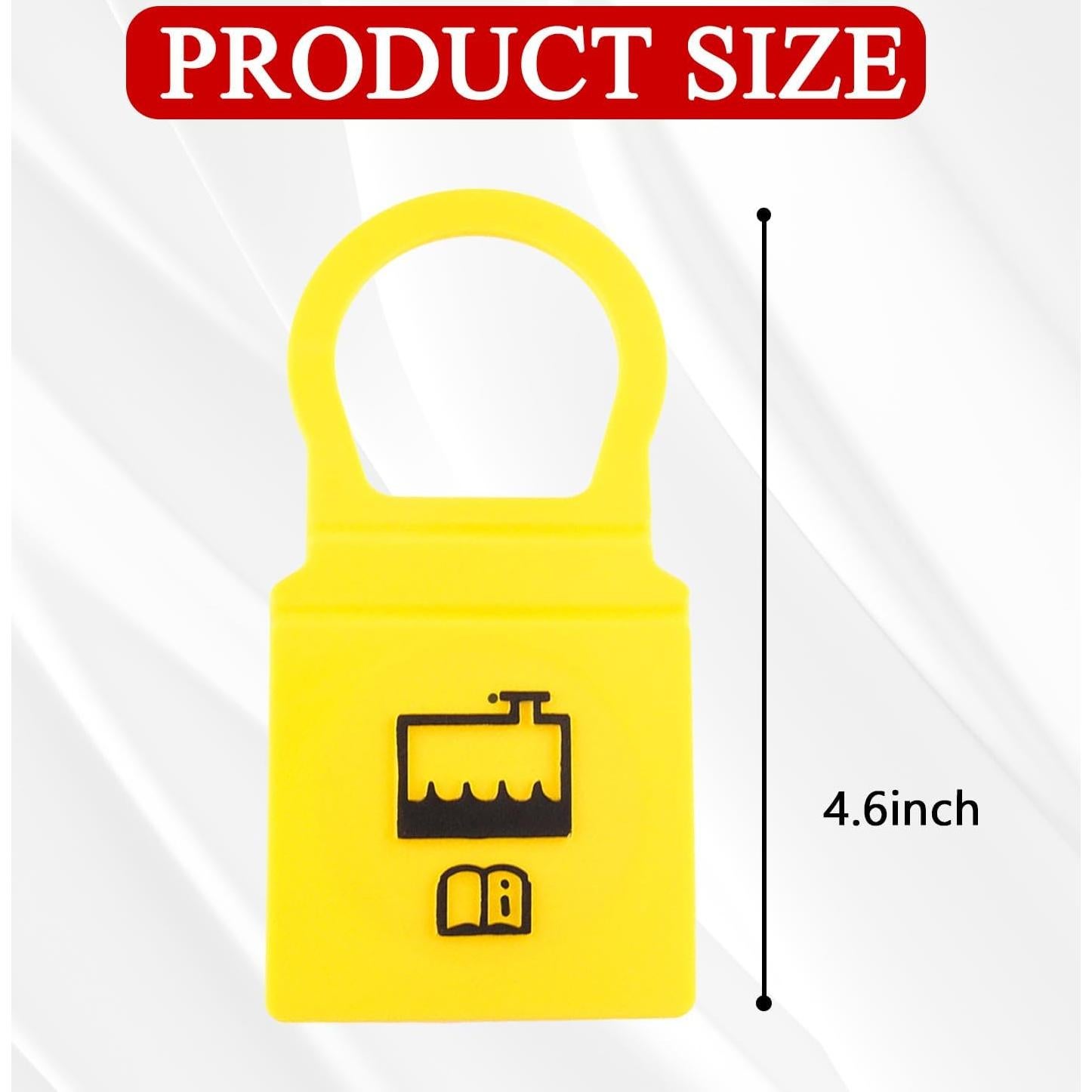 Tapa de Reservorio de Refrigerante Hirificing Amarilla 2PCS
