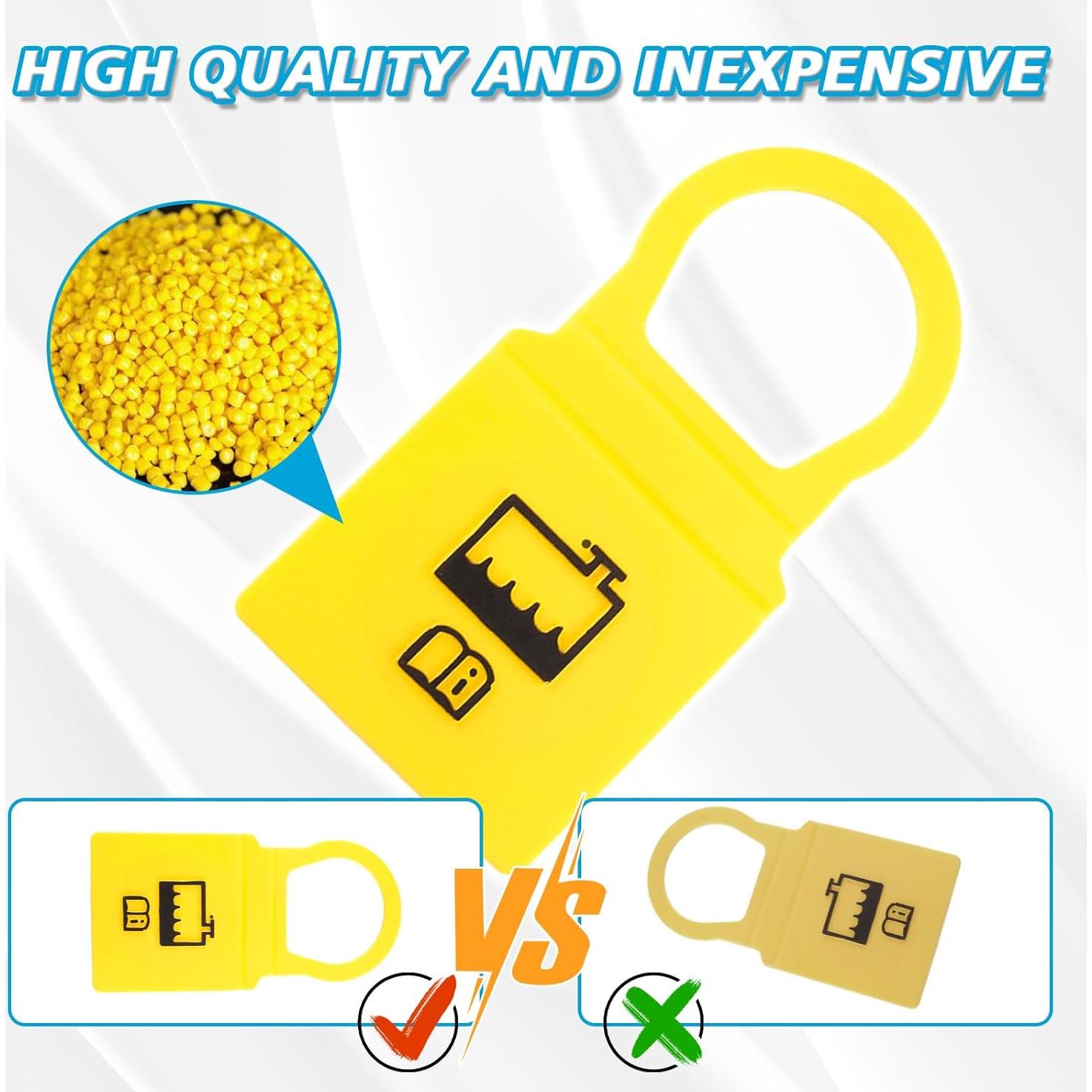 Tapa de Reservorio de Refrigerante Hirificing Amarilla 2PCS